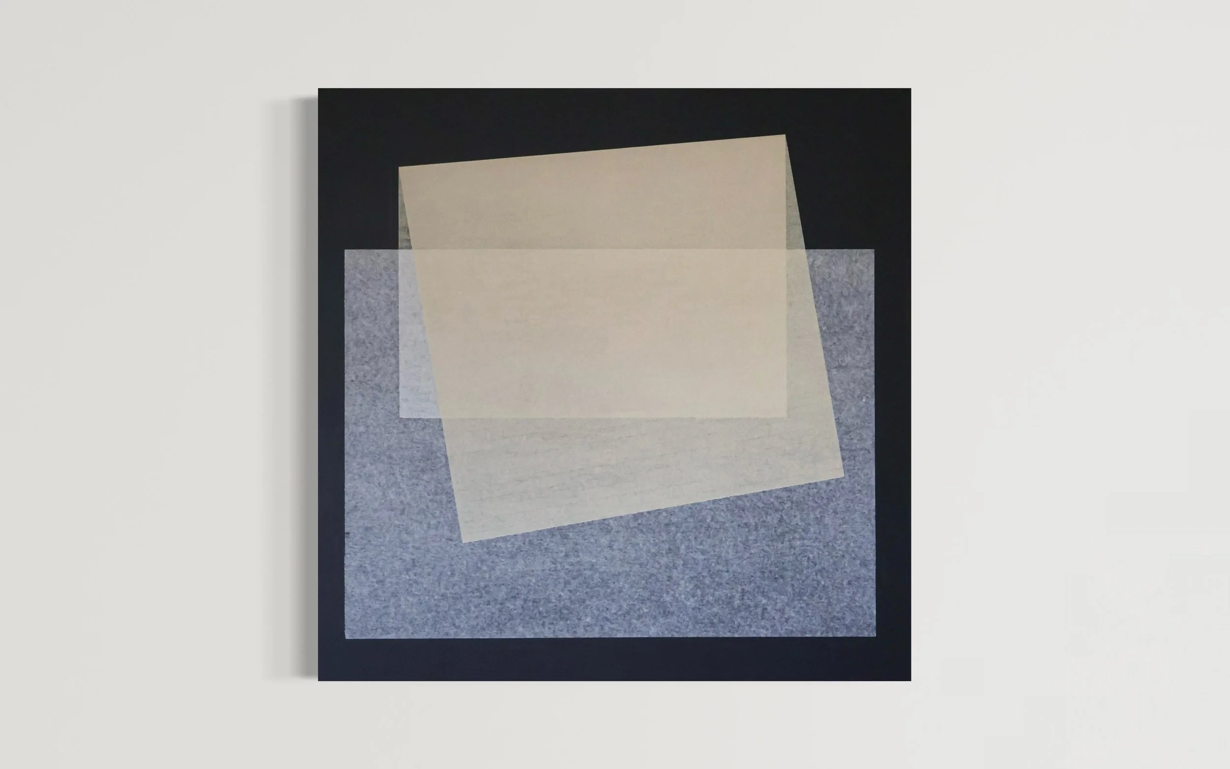 WHO IS ON THE SURFACE OF WHOM / 2026 / Color Paper on Canvas / 30 x 30