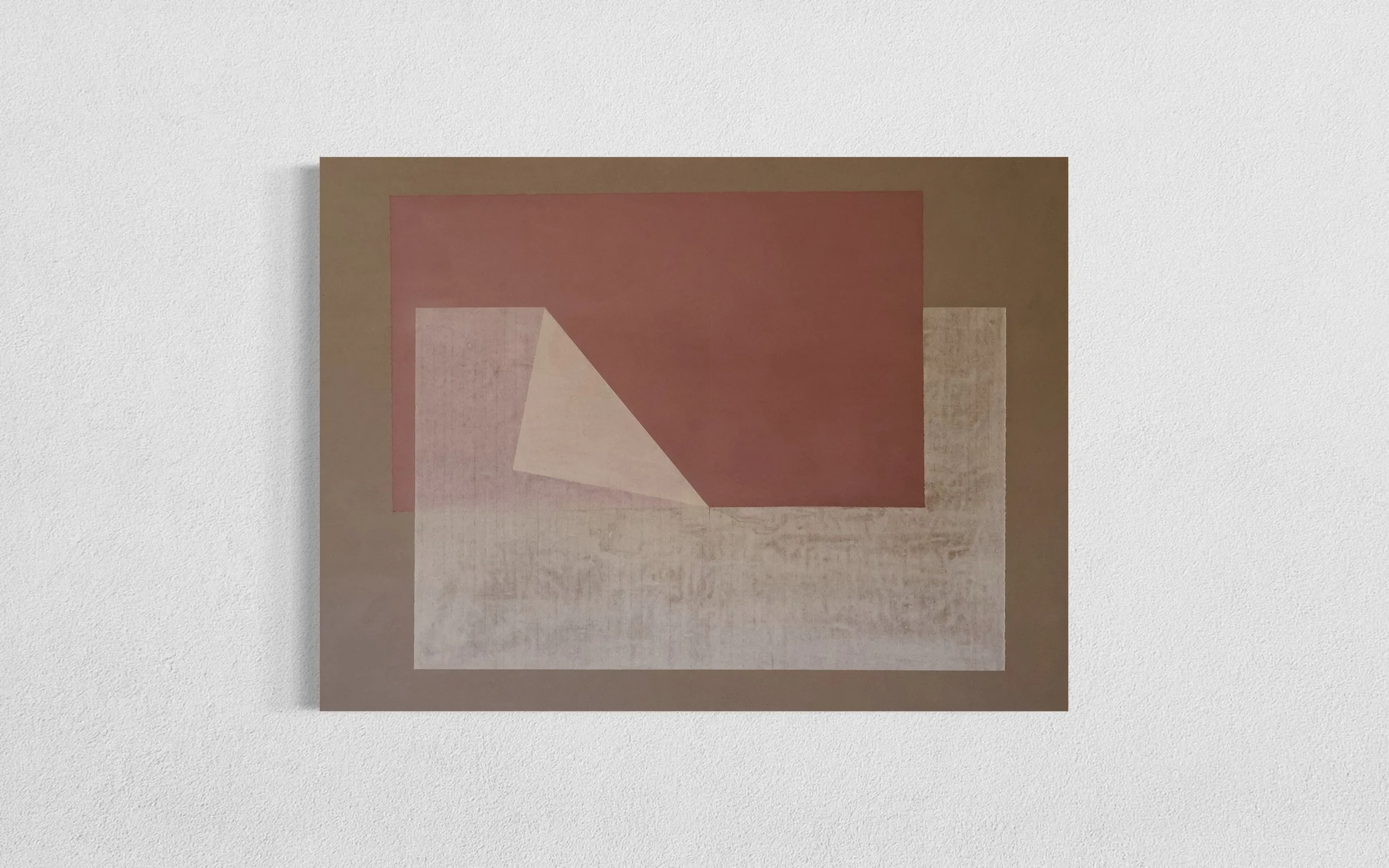 HOLD ME AS YOUR NEW VISUAL / 2026 / Color paper on canvas / 30 x 40