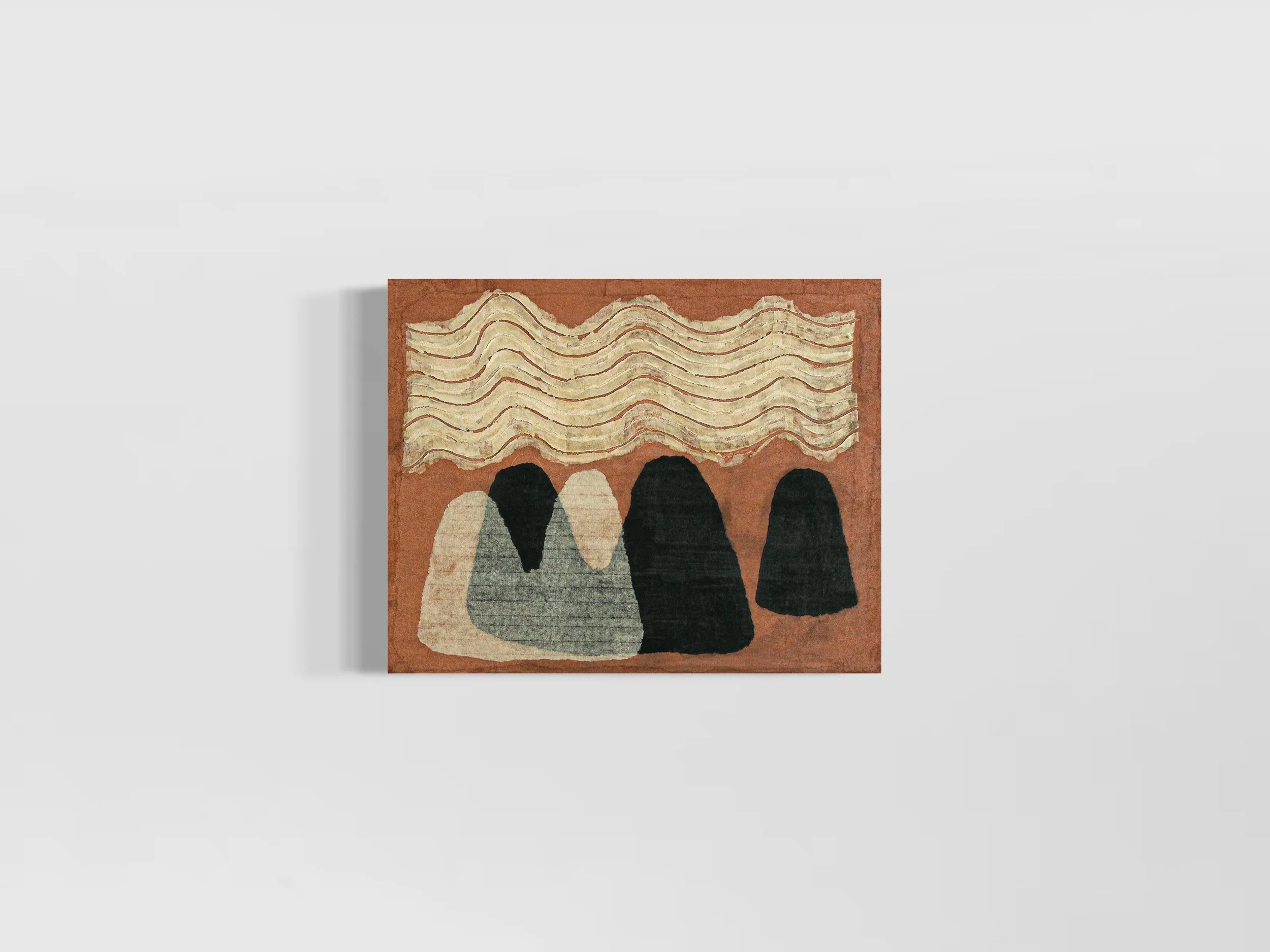 OVER MY HEAD / 2023 / Color Paper on Canvas / 16 x 20