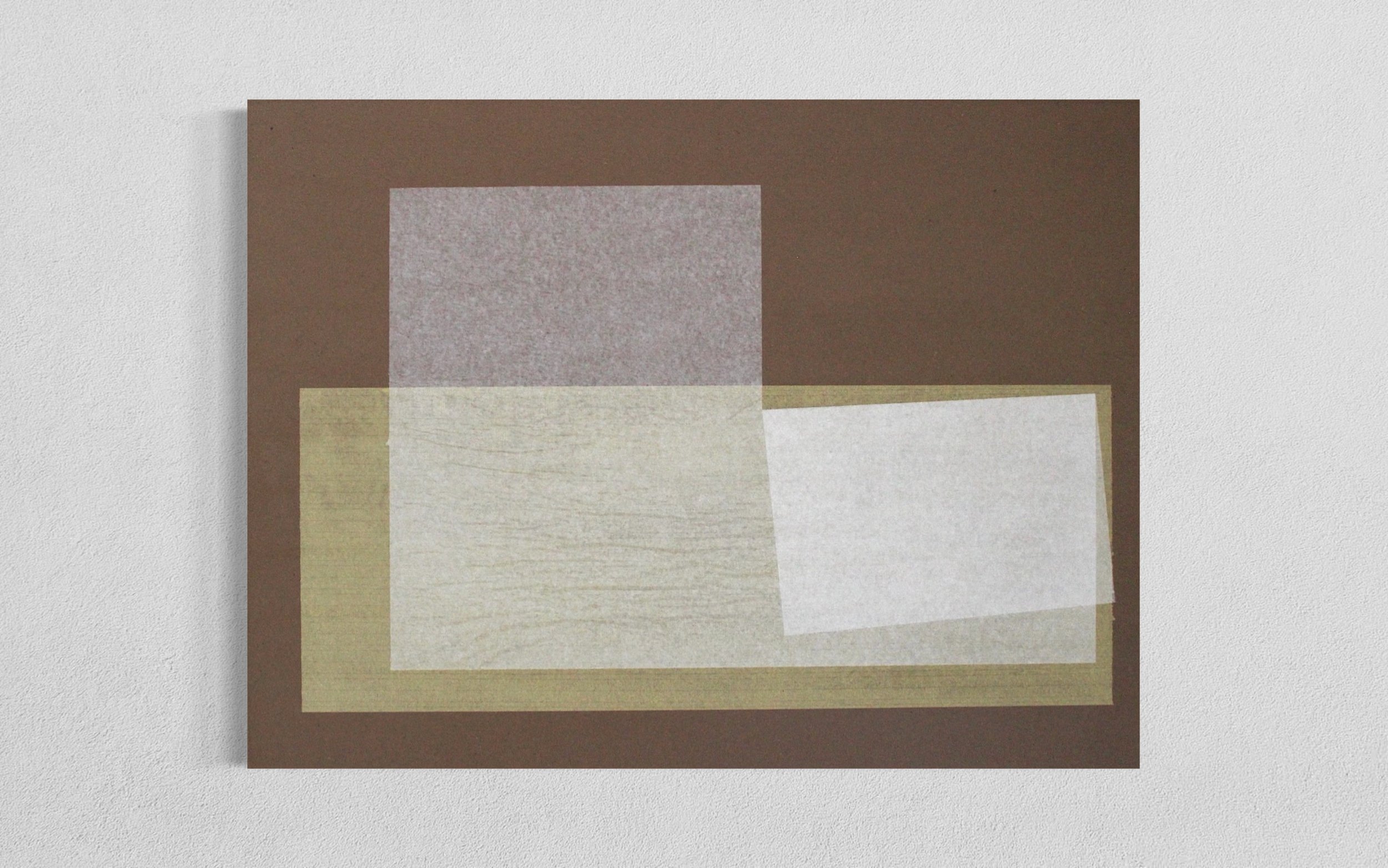 WHILE YOU WEREN'T LOOKING / 2026 / Color paper on canvas / 30 x 40