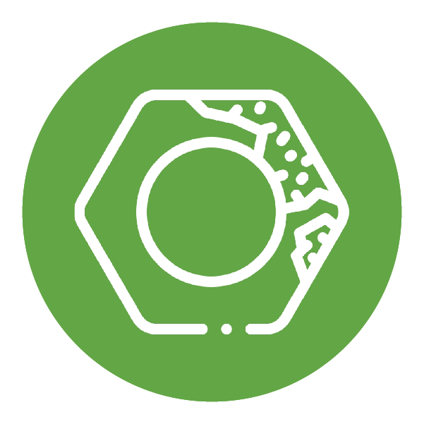 green decorative icon