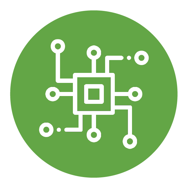 green decorative icon
