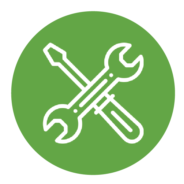 green decorative icon