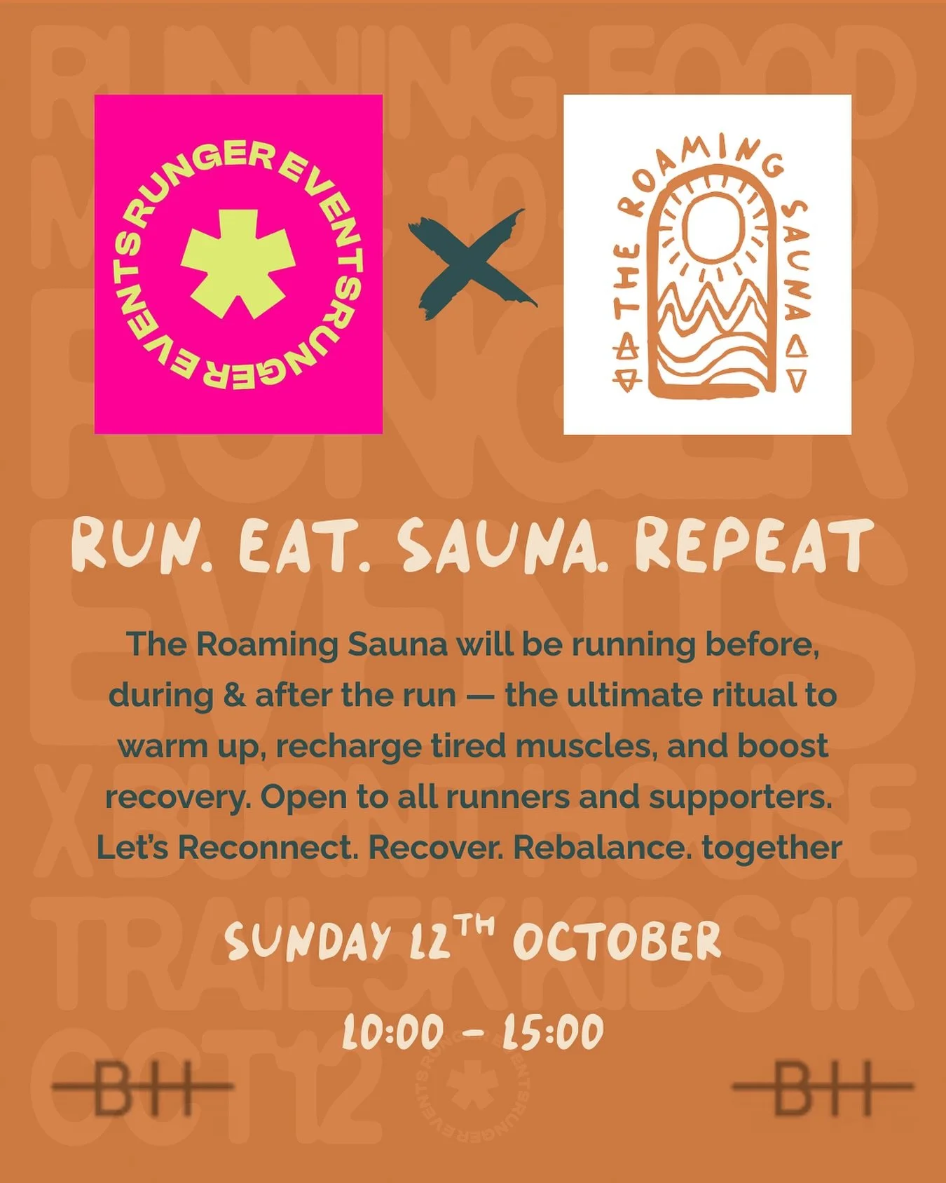The collaboration you’ve all been waiting for… The @the_roaming_sauna_  are proud to be sponsoring the next @runger_events on Sunday 12th October @burnthousevineyard 🍇✨
🎶 Country tunes, tasty food, a kids 1K dash, and a fun 5K social