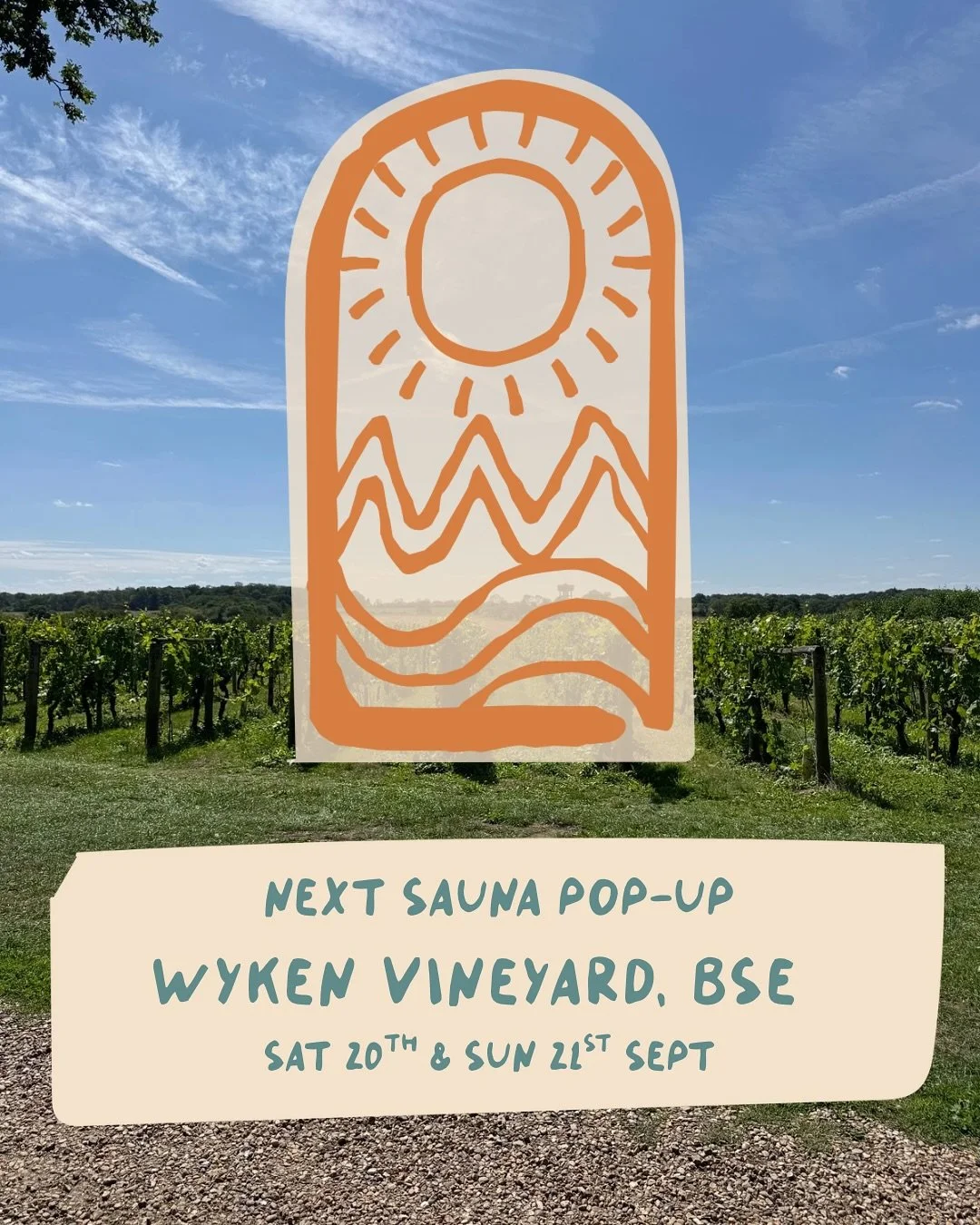 🚐🔥 We’re on the move again…
Next stop for Suffolk’s @the_roaming_sauna_  is the beautiful @wykenvineyards — and we can’t wait to fire it up for you this weekend.
Think:
🔥 Wood-fired Heat
❄️ Cold Water Dips
🌿 Viney