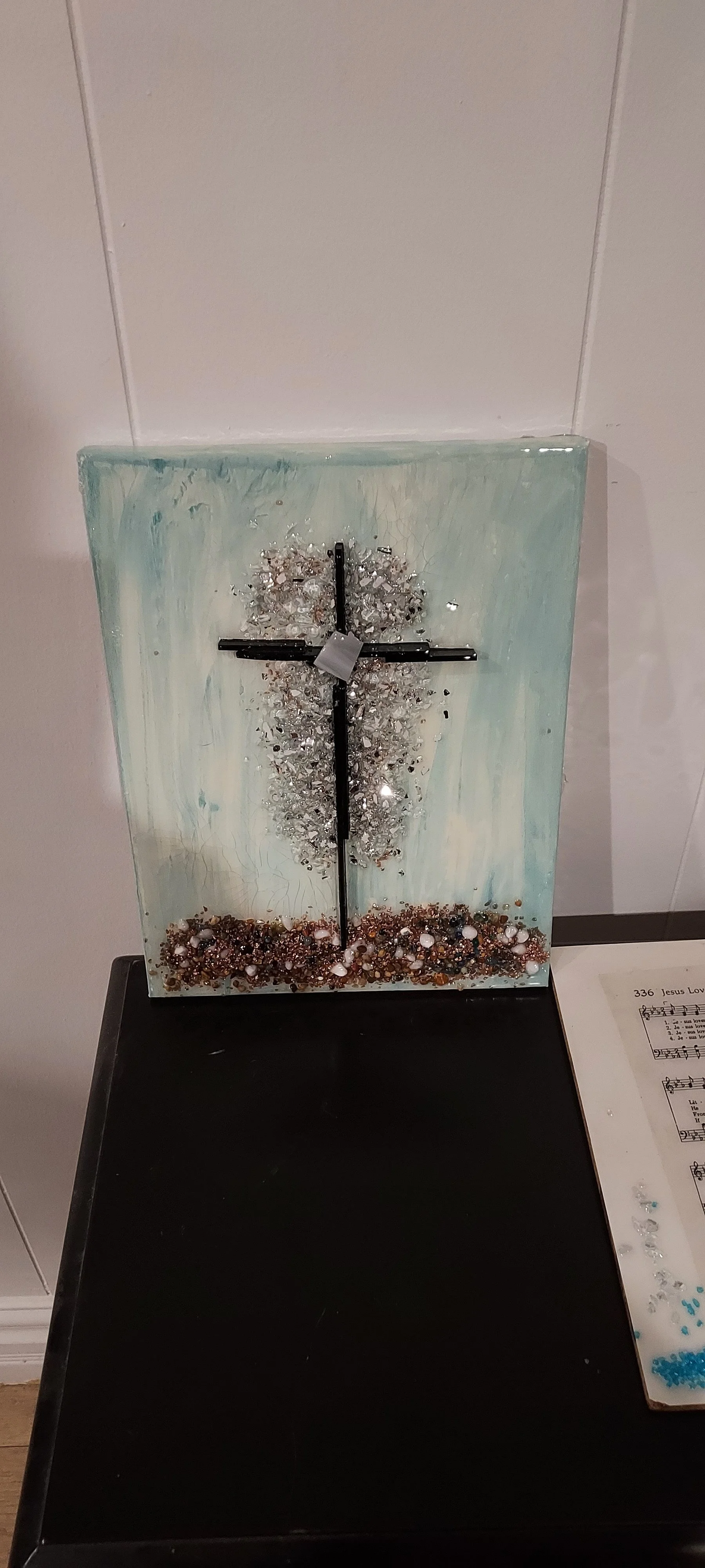 Handcrafted Spiritual Cross on Wood