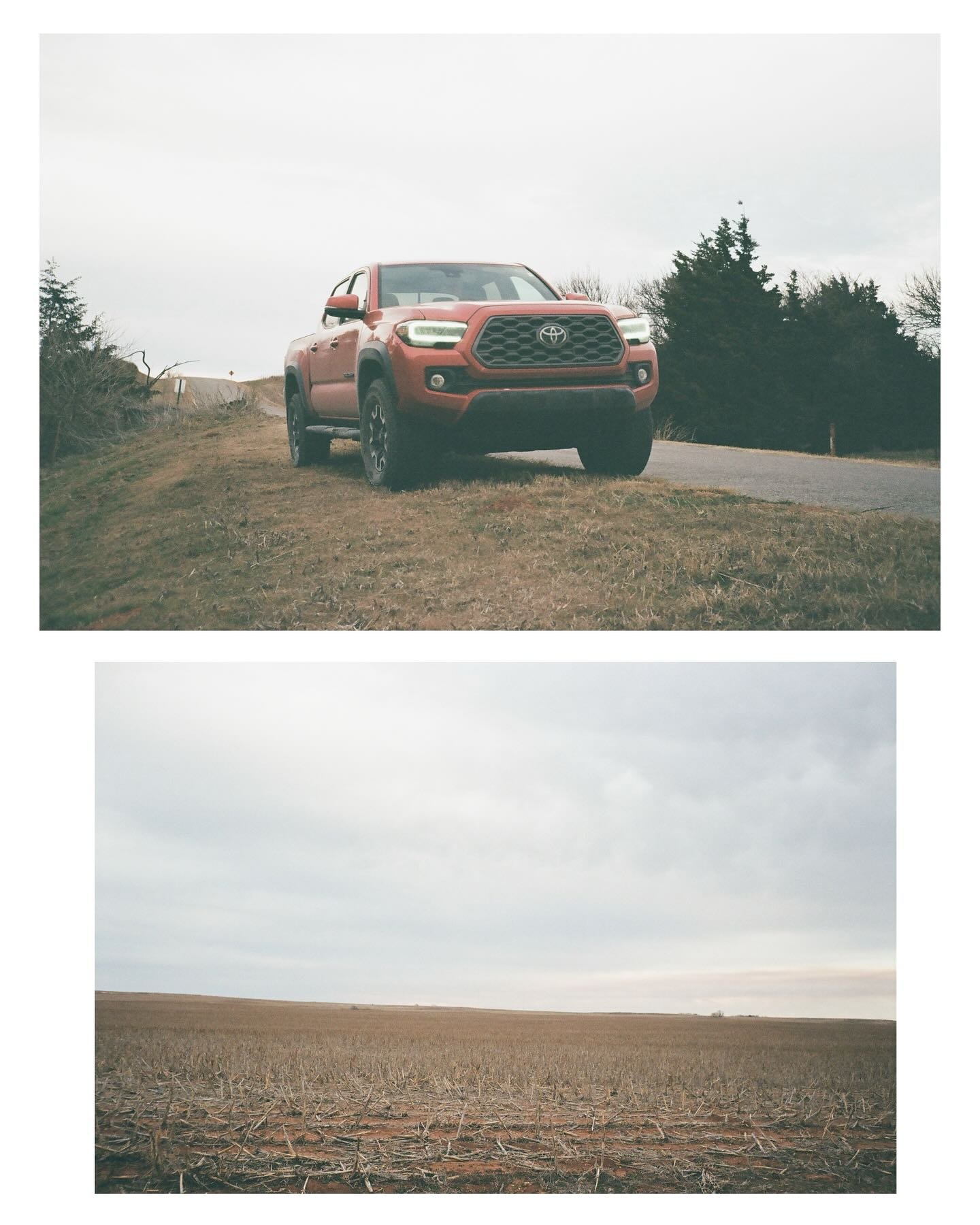 Foot on the gas. #olympustrip35 #kodakgold200 #madewithkodak #filmphotography #toyotatacoma #2022tacoma #toyota