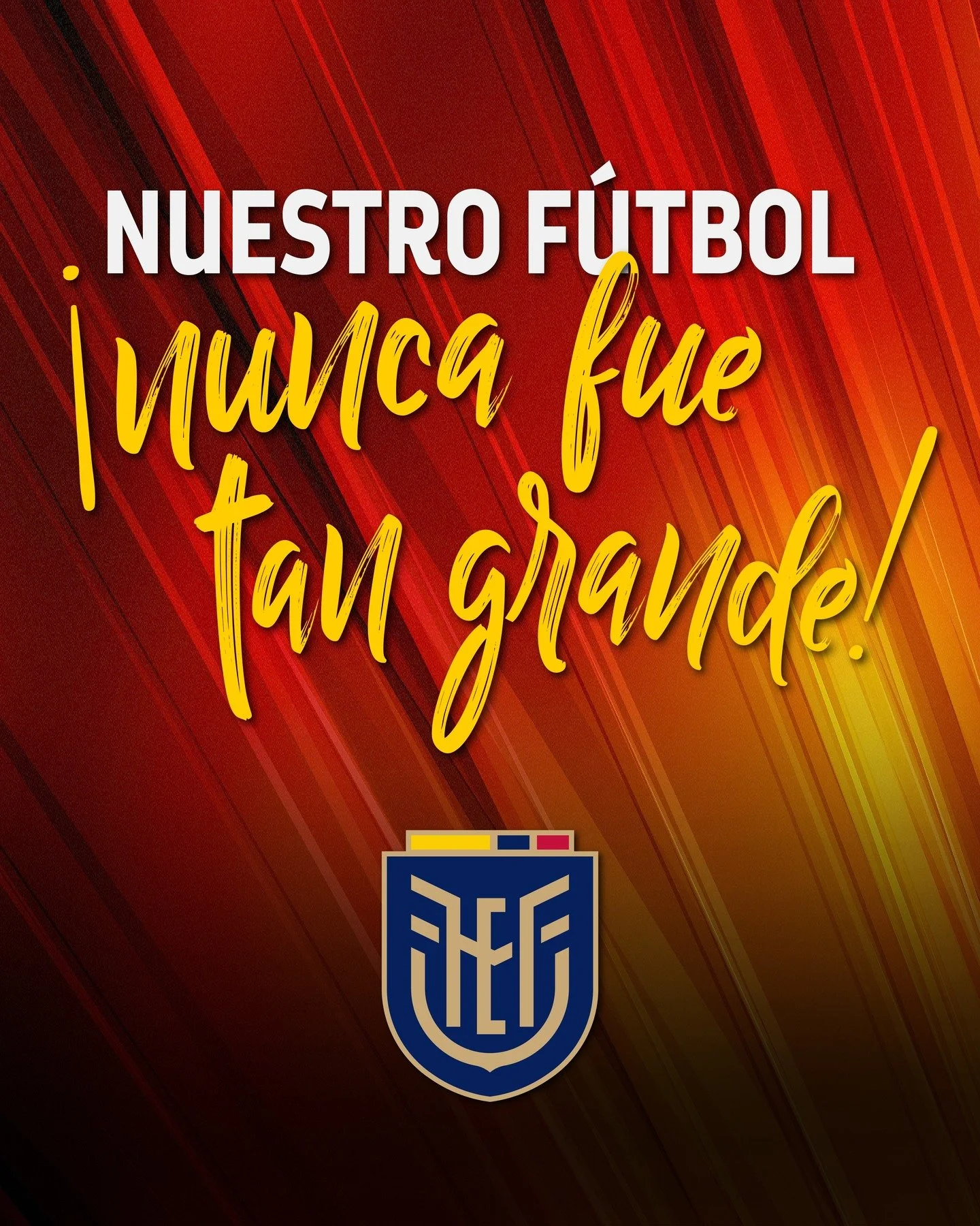 Nuestro f&uacute;tbol, nuestra historia, como nunca la viste. &iexcl;Pronto!
#ViveLaTri #F&uacute;tbolEcuador #LaTri #Ecuador #F&uacute;tbol #Pronto #VamosEcuador