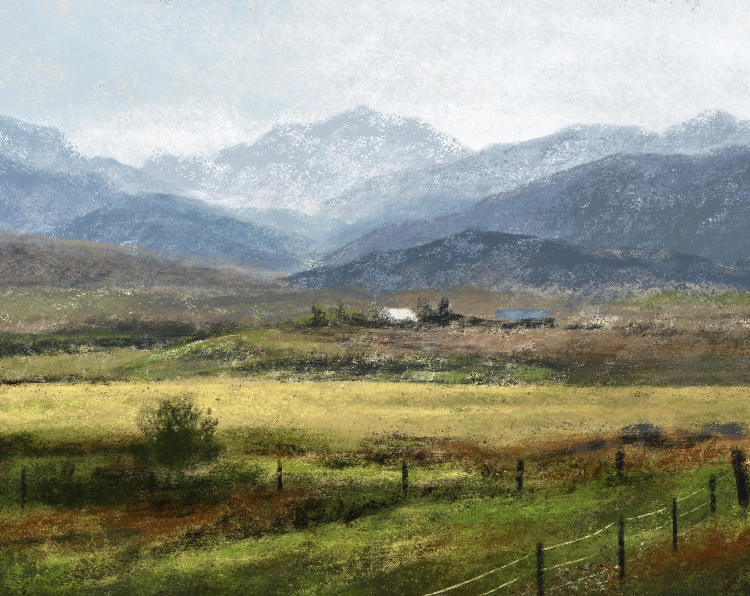 Crazy Mountains - 2021,
digital painting