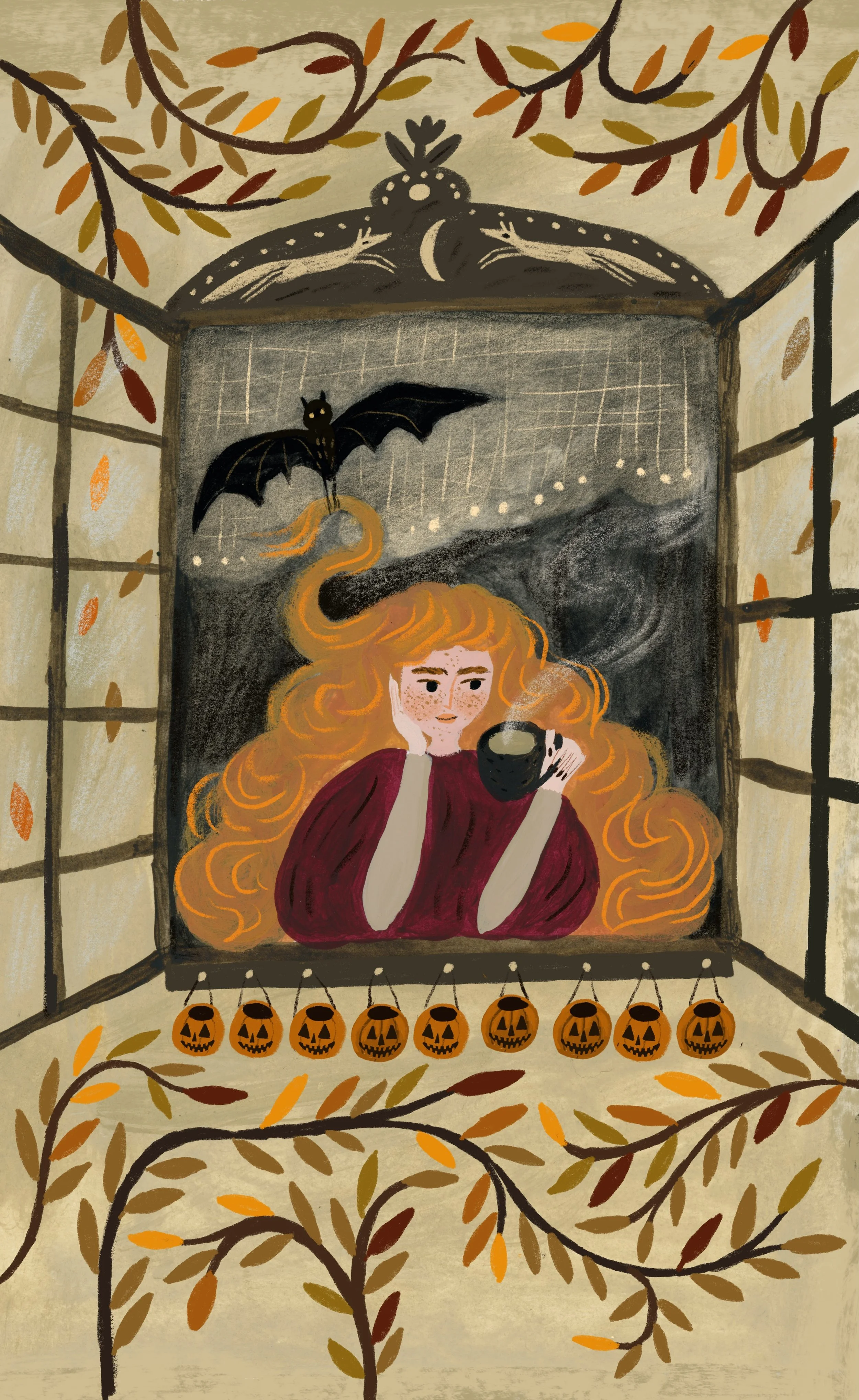 Nine of Autumn Cups