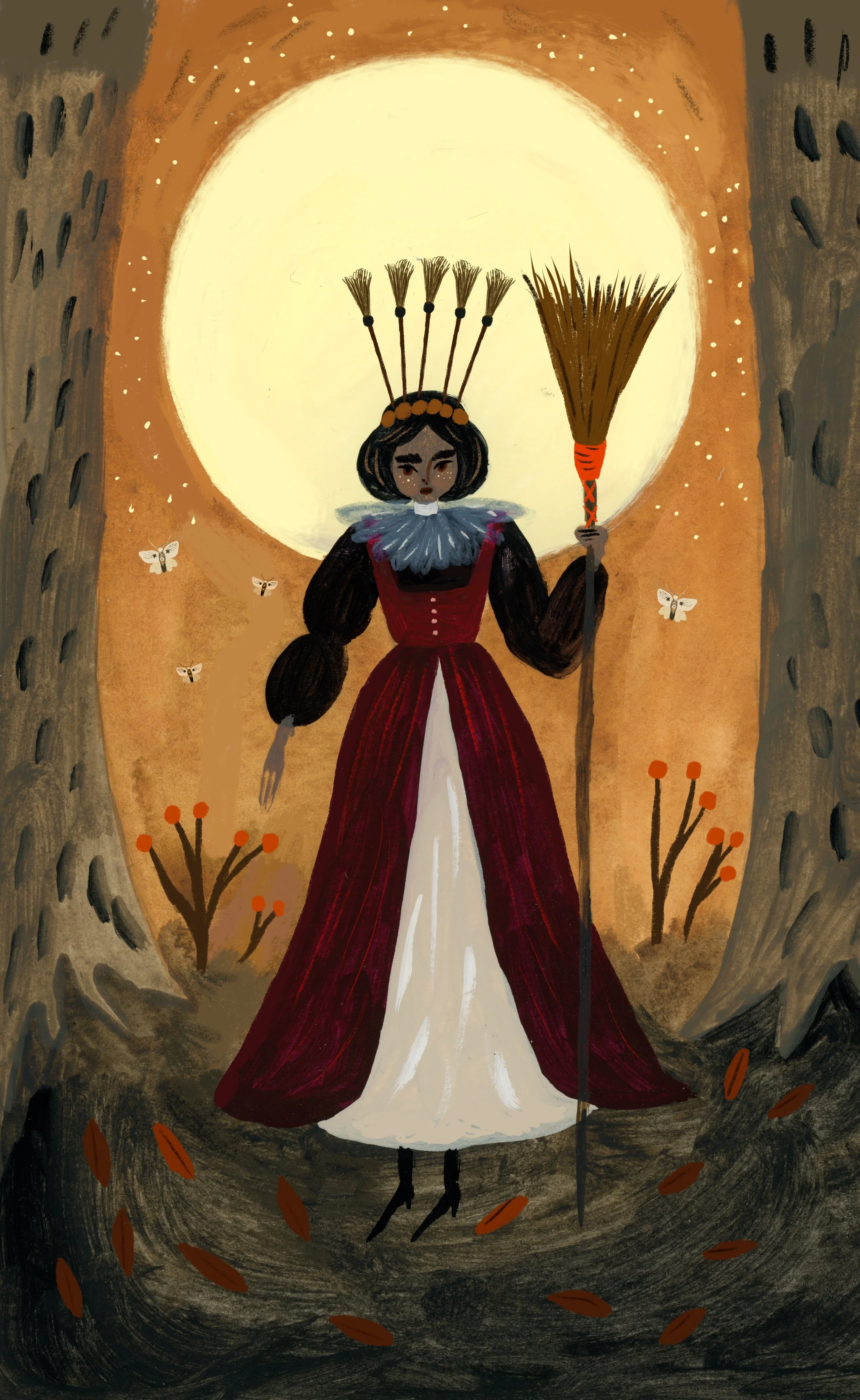Six of Autumn Wands