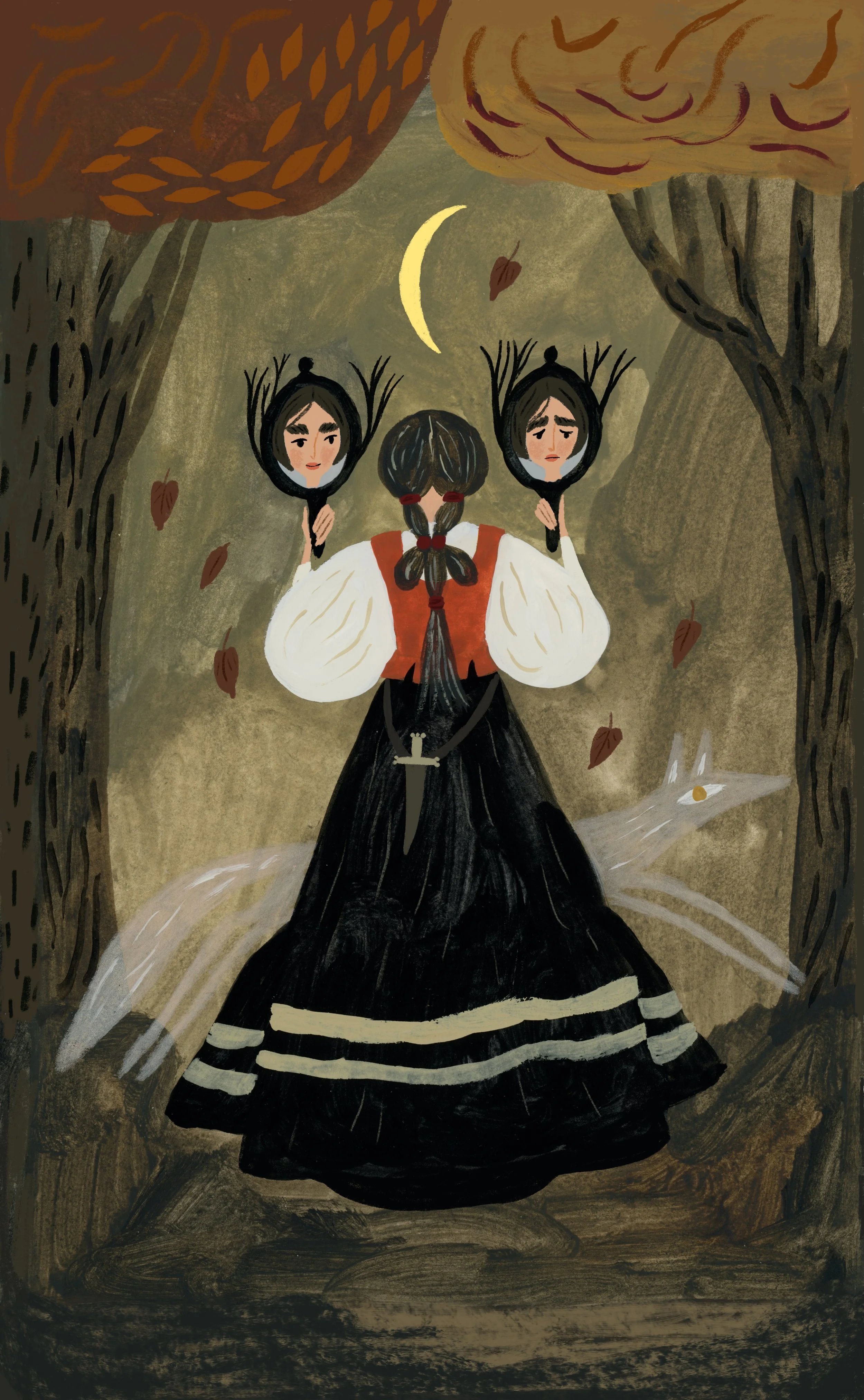 Two of Autumn Pentacles