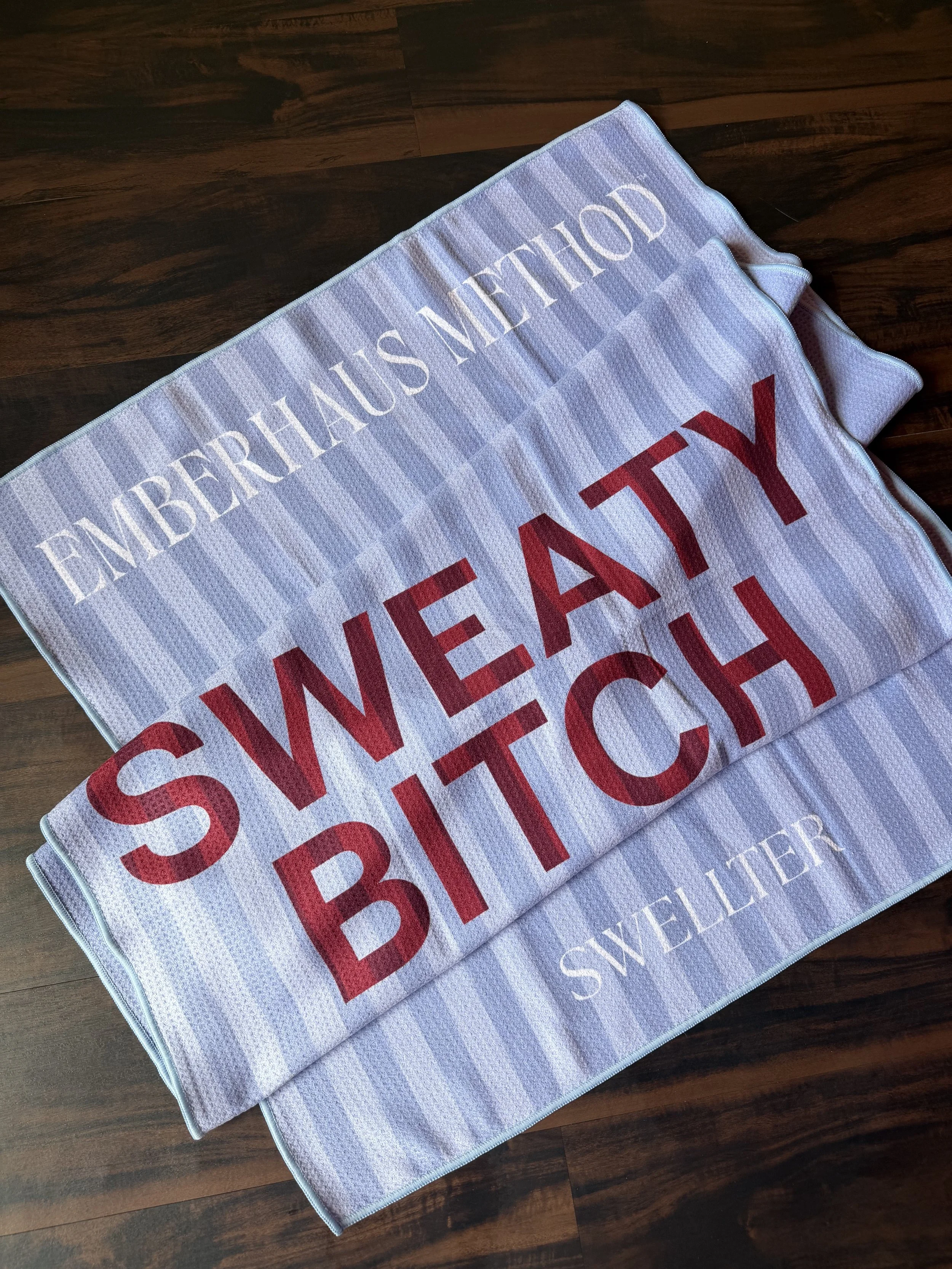 Sweaty Bitch Blue Mat Towel