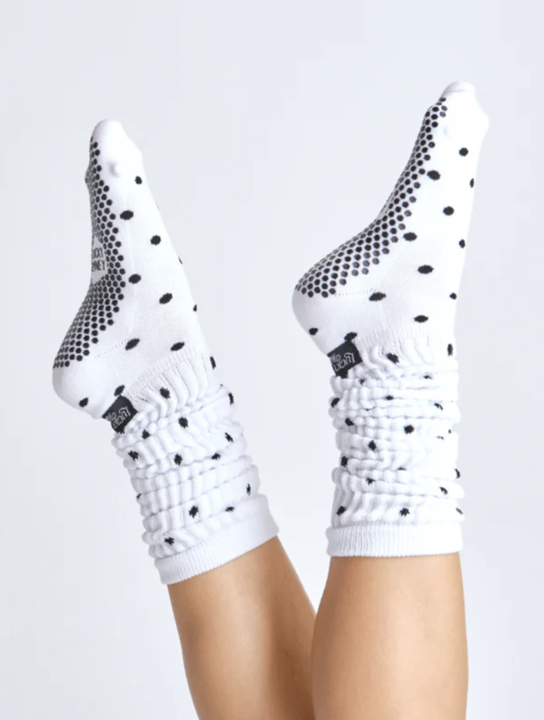 White Tube Polka Dot - Lucky Honey