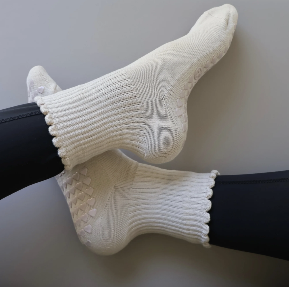 Cream Ruffle Sock