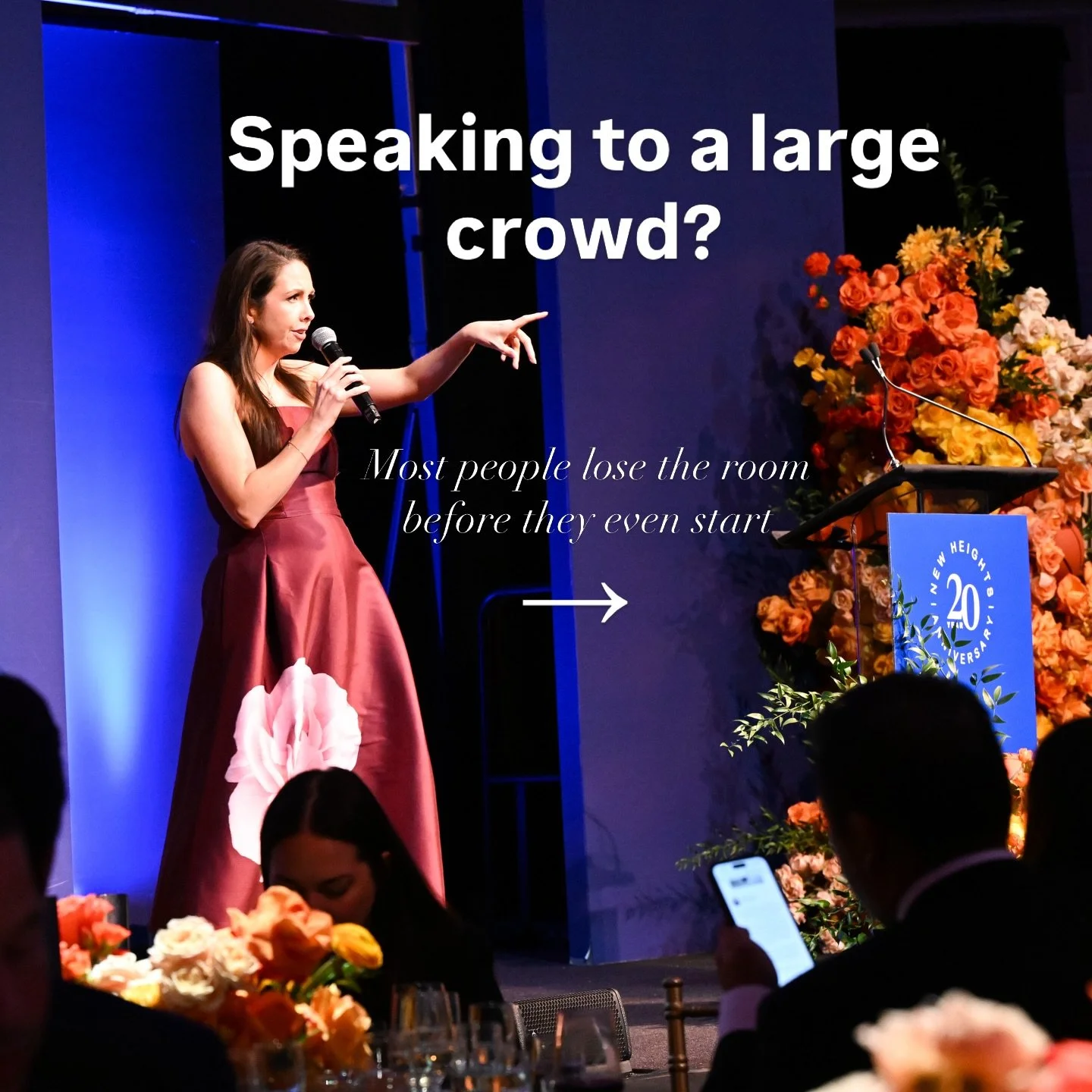 Recently a friend and fellow auctioneer asked me for tips on how to handle a really large room. I thought I would share my thoughts here in case it could help anyone else! Save this for the next time you might have to speak to a large audience! 

Dre