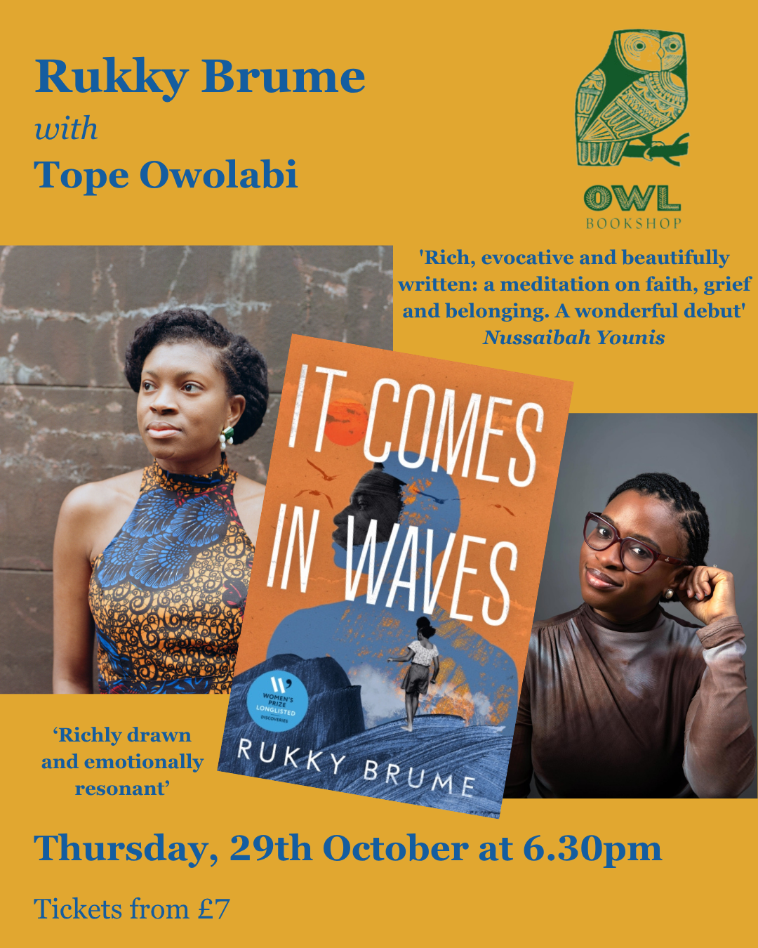 Owl Bookshop: in conversation with Tope Owolabi