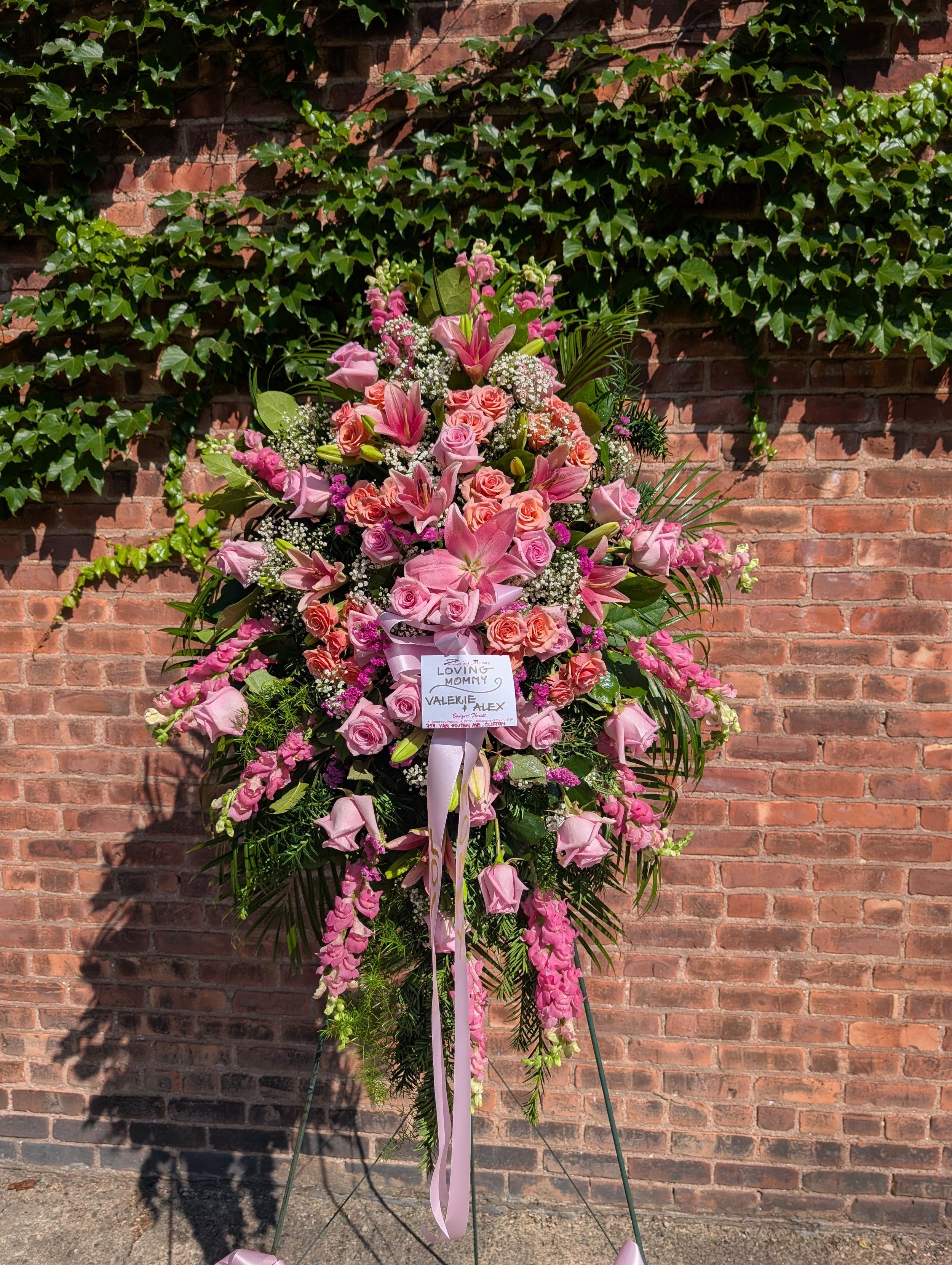 Graceful Pink Standing Spray