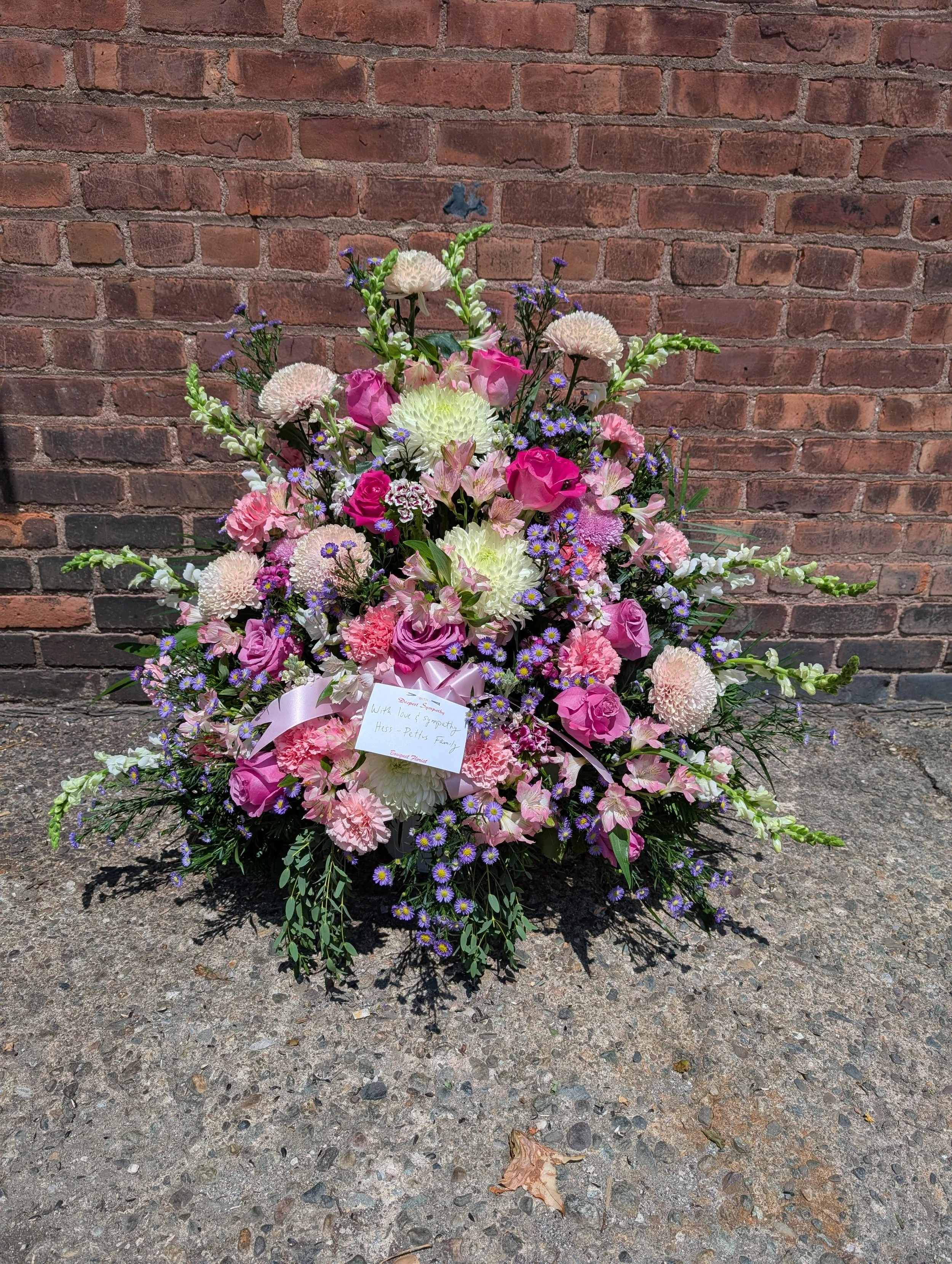 Angelic Blooms Sympathy Basket