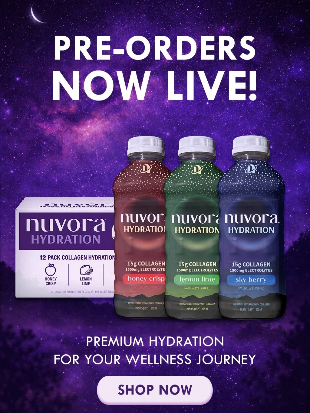 Nuvora pre-orders are officially LIVE 🎉

It&rsquo;s been over 2 years since Justin came up with the idea for the drink and started making our first recipes. 

We&rsquo;ve worked hard to find quality partners we trust and know will bring our ideas to