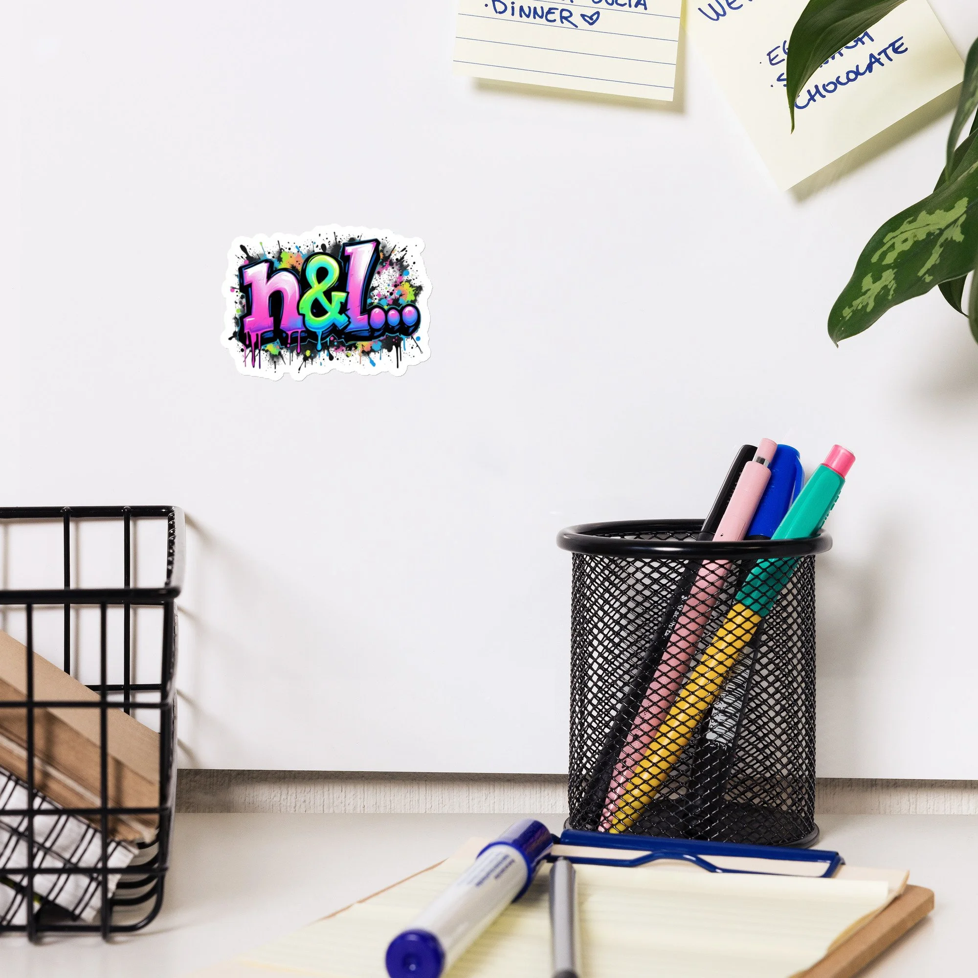 n&l graffiti magnet