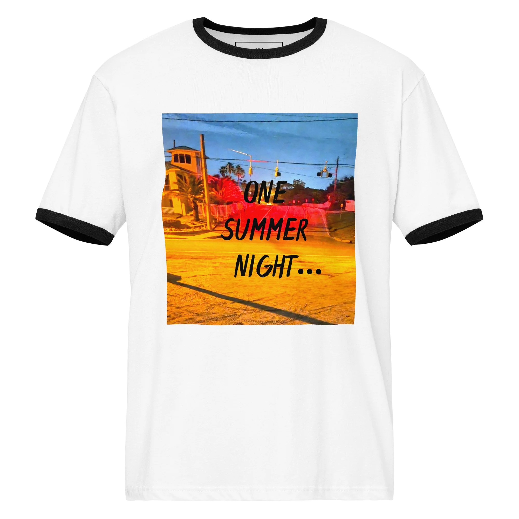 One Summer Night... Unisex ringer t-shirt