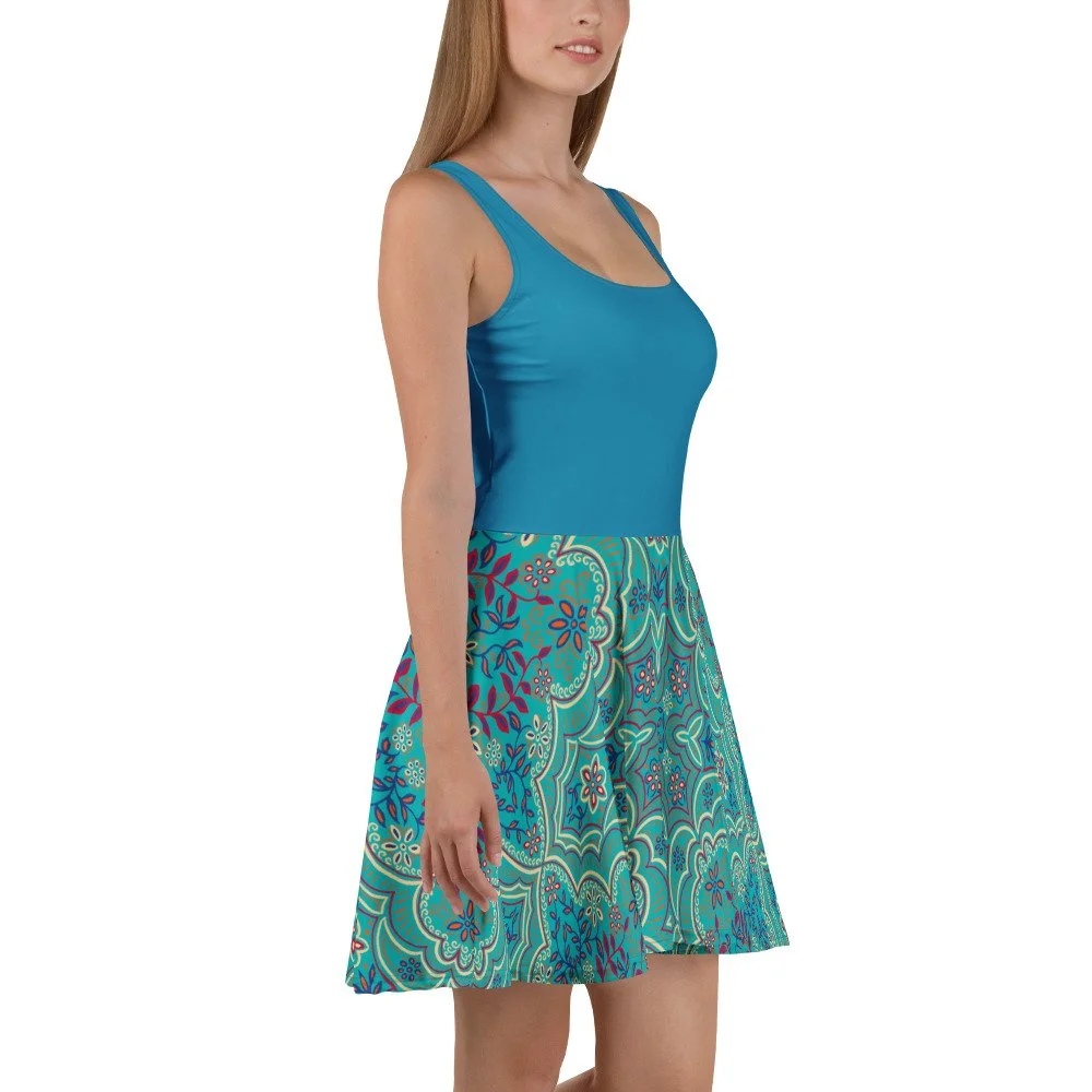 Paisley Skater Dress