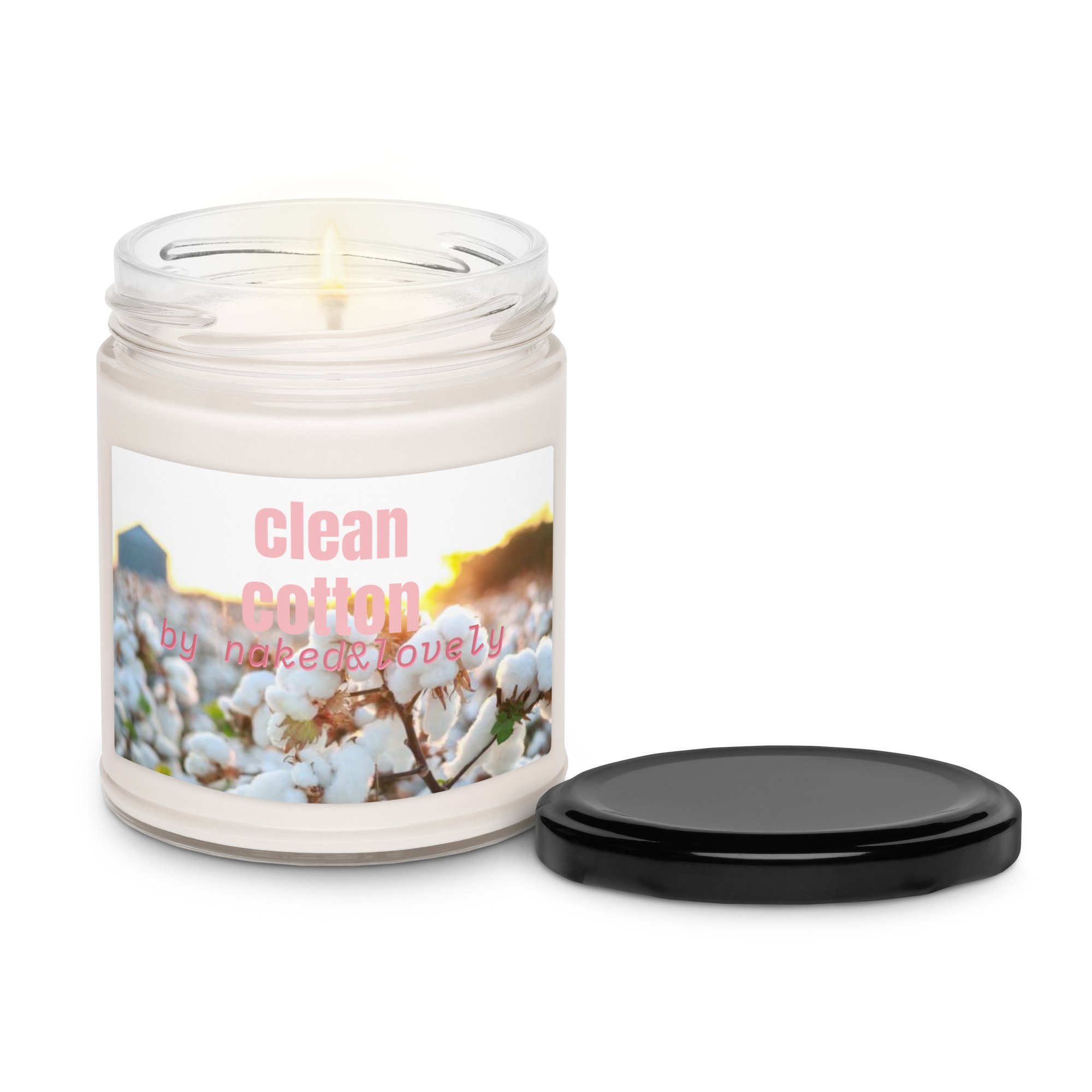 Clean cotton Scented soy candle