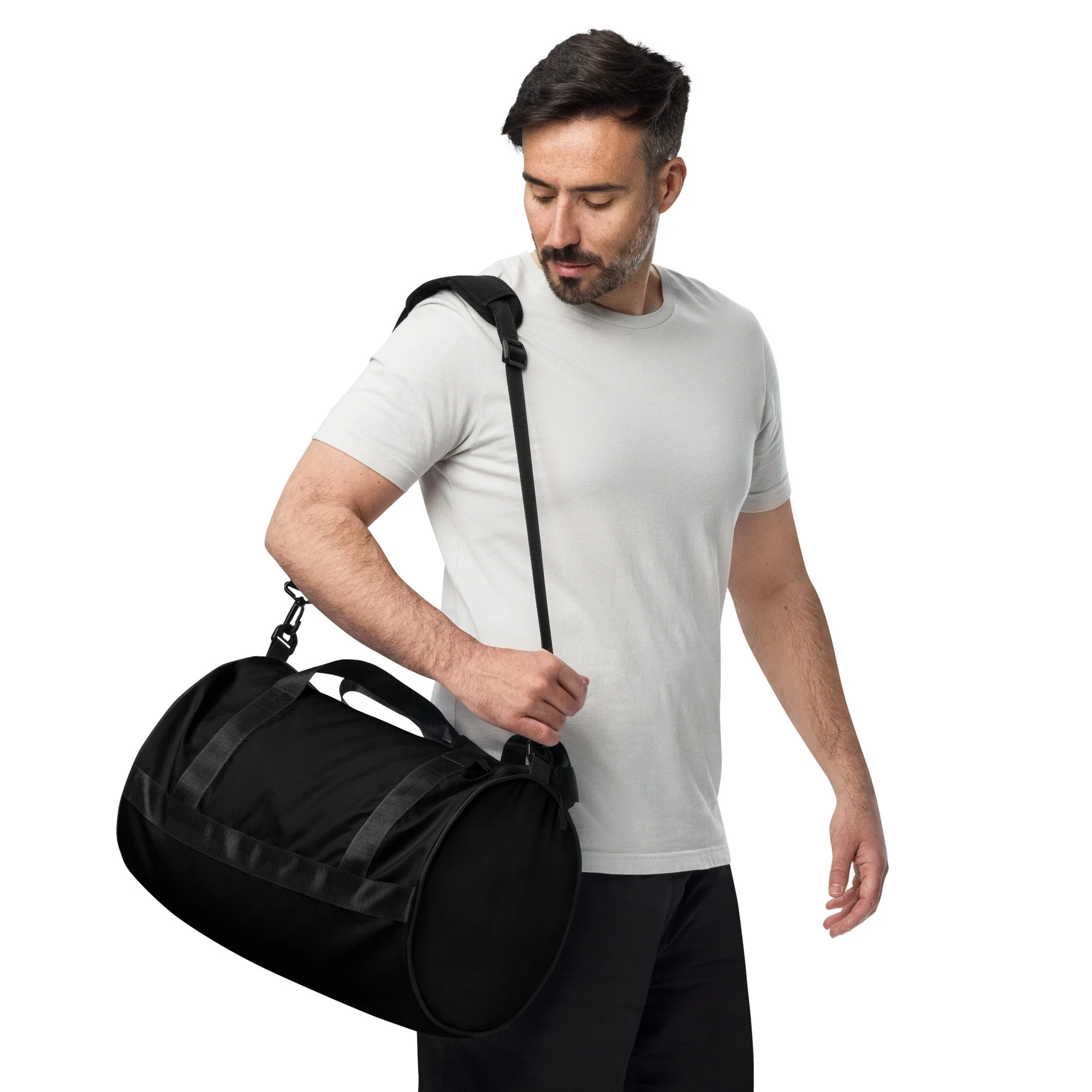 Black gym bag