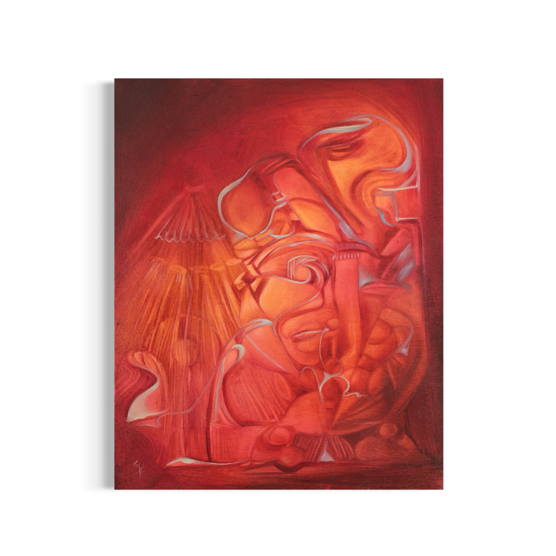 Lectura Nocturna, 2025. Oil on canvas - 60 x 50 cm