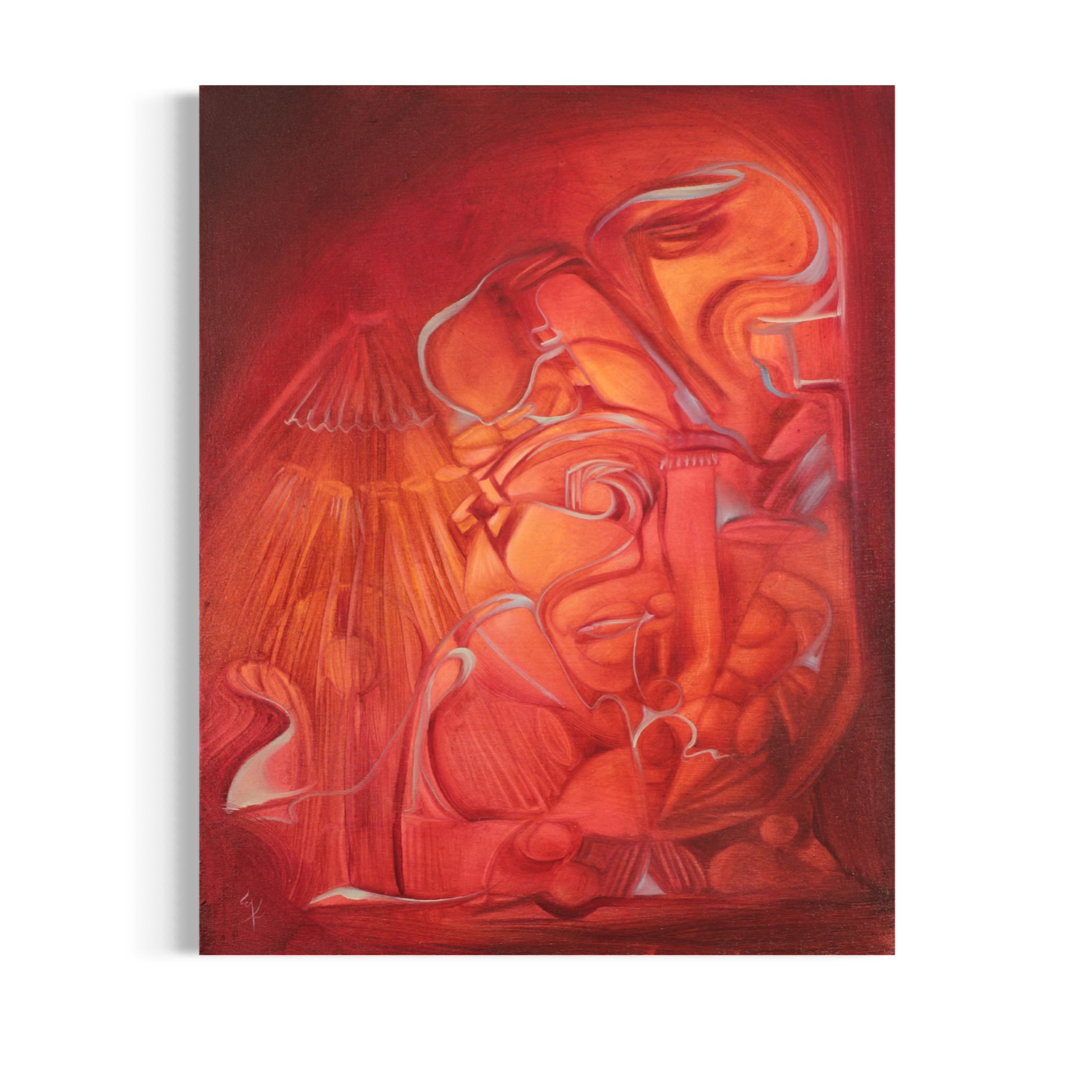 Lectura Nocturna, 2025. Oil on canvas - 60 x 50 cm