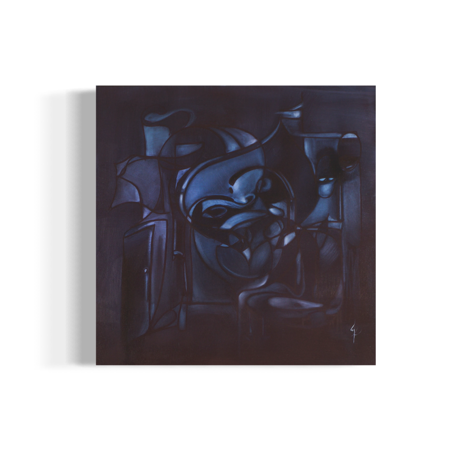 Detrás de la puerta del Sueño: Cartografías internas, 2025. Oil on canvas - 40 x 40 cm