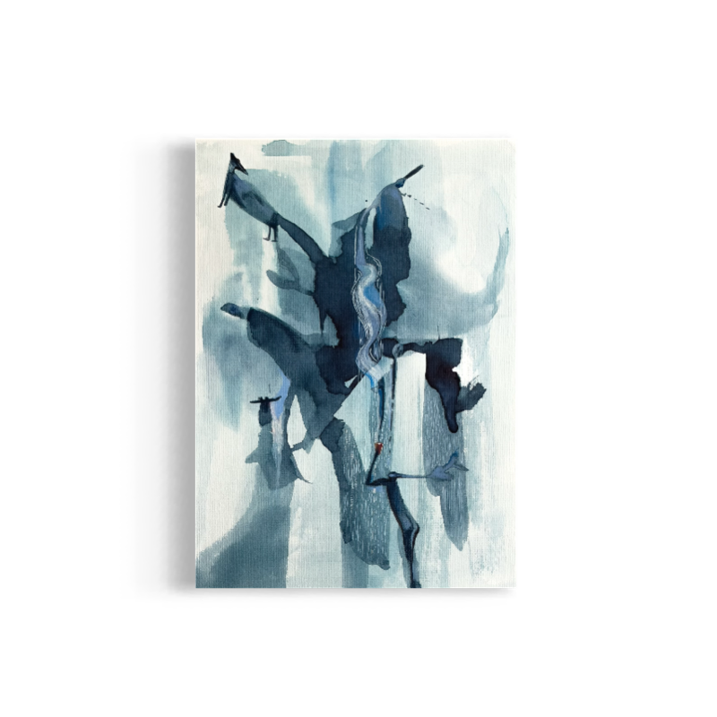 Susurro, 2025. Mixed media on paper - 21 x 15 cm