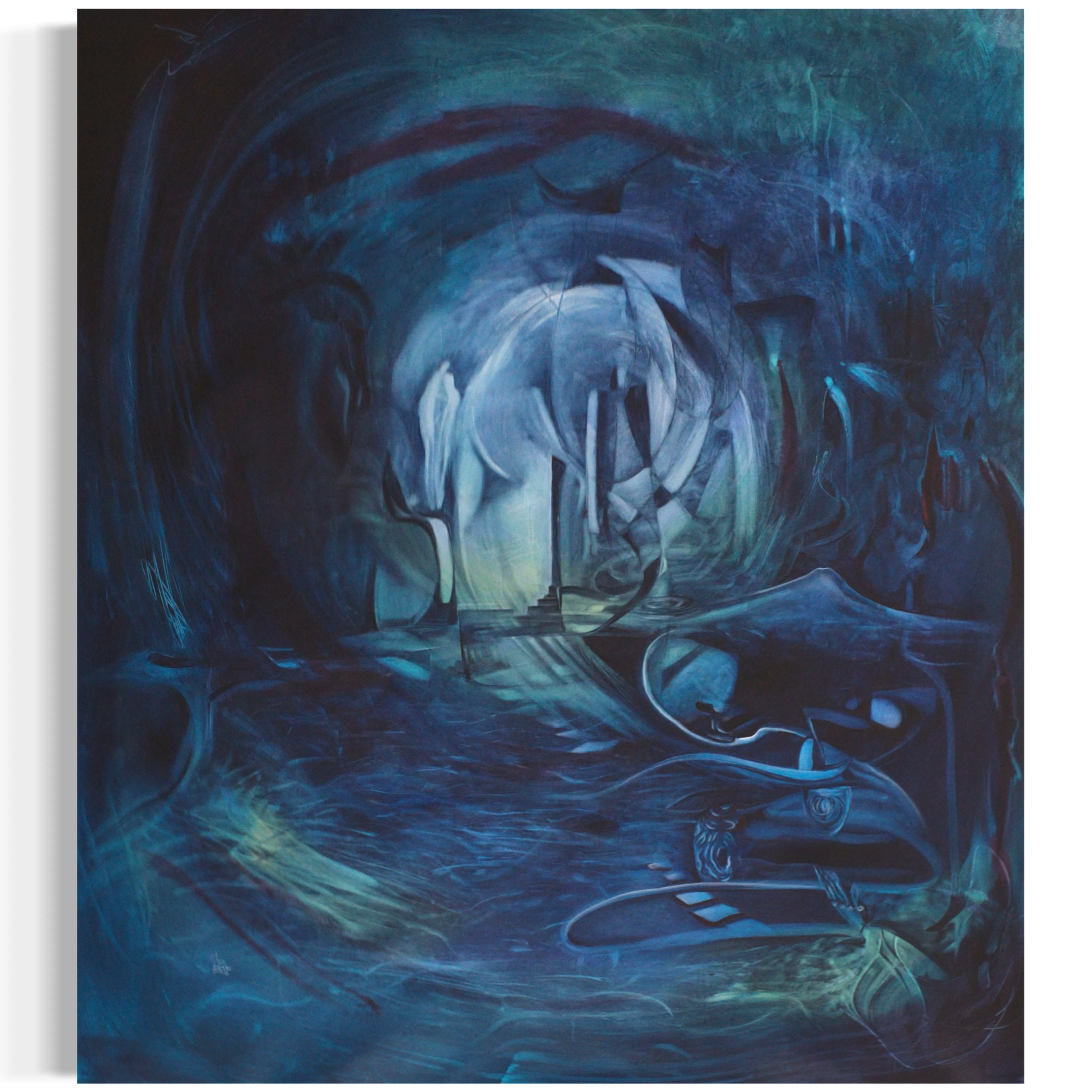 En las profundidades de lo Eterno, 2025. Oil on canvas - 160 x 140 cm