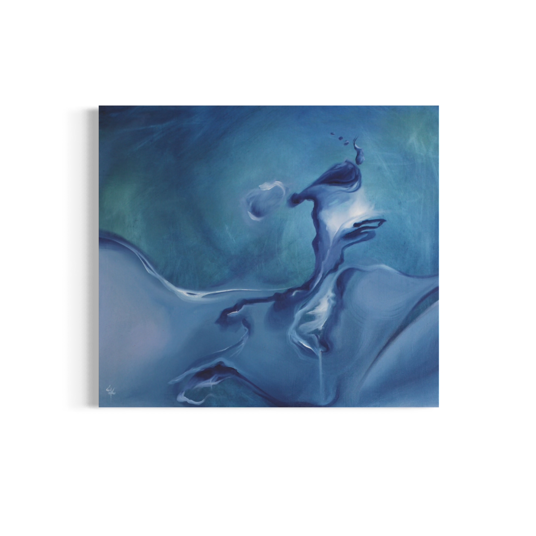 Camino con mi nube, 2025. Oil on canvas - 43 x 48.5 cm