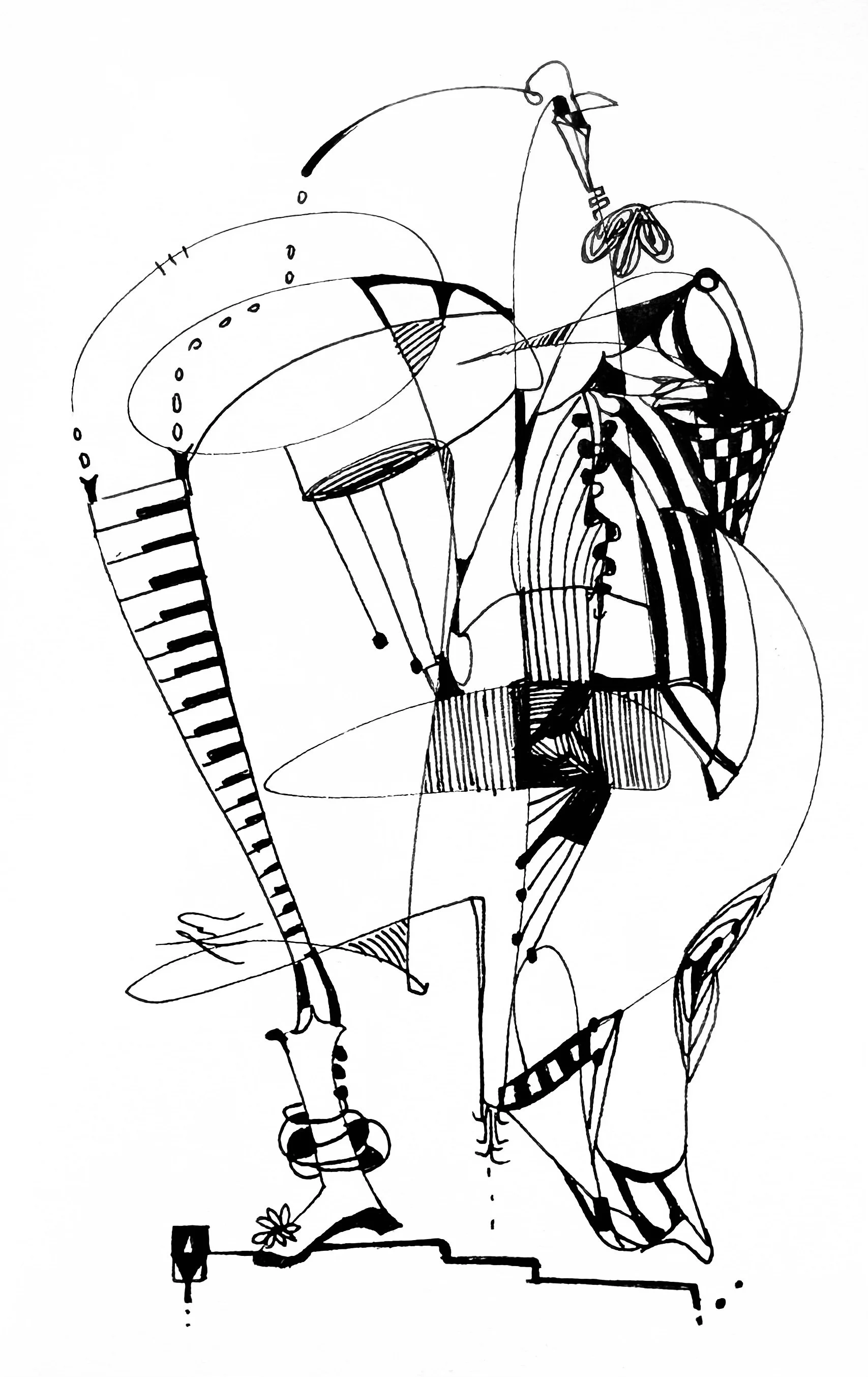 Ink on paper, 2025  - 14.5 x 9.5 cm