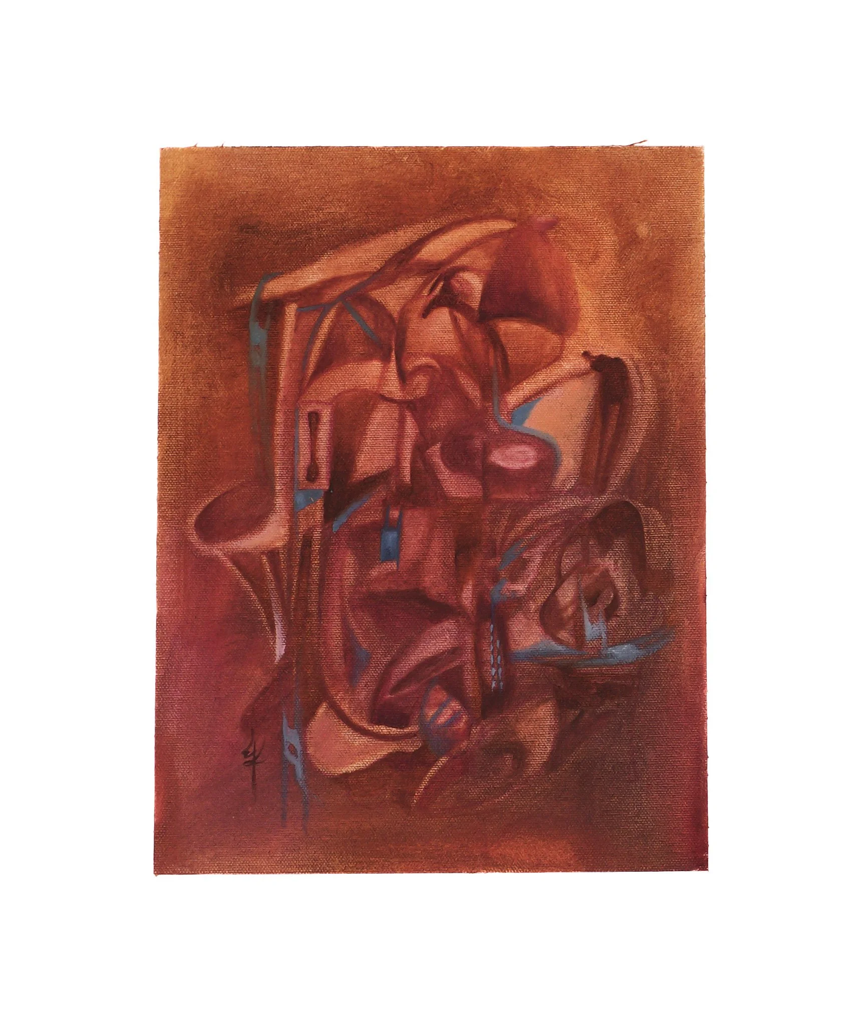 Mundo de las maravillas: Cartografías internas, 2025. Oil on canvas - 30 x 22 cm