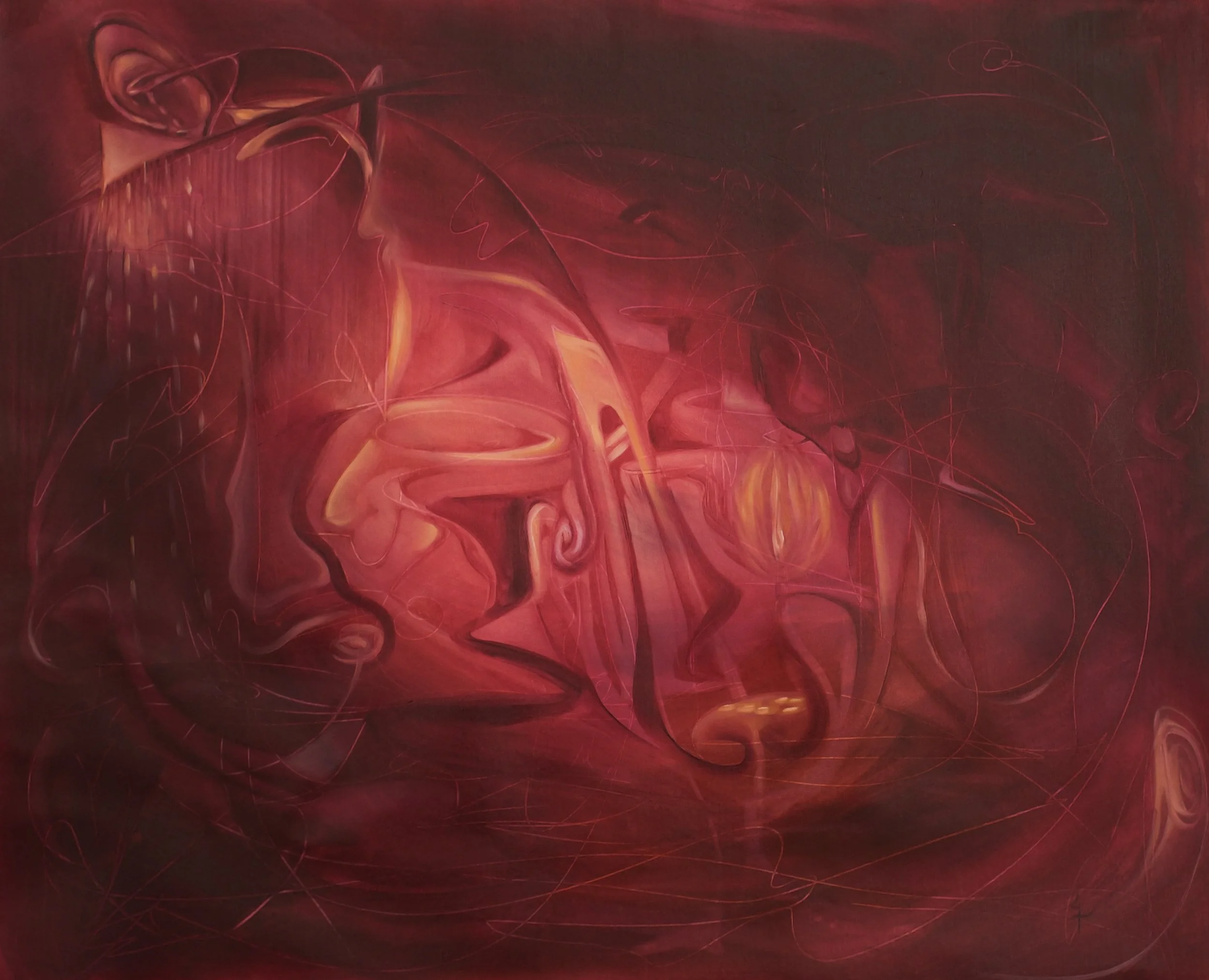 Ecos del pasado, 2025. Oil on canvas - 80 x 97 cm