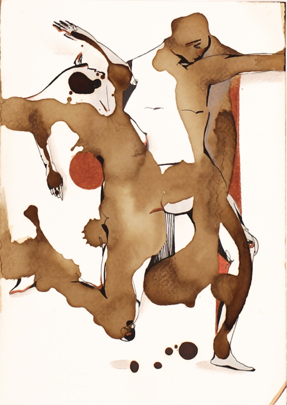 Mixed media on paper, 2024