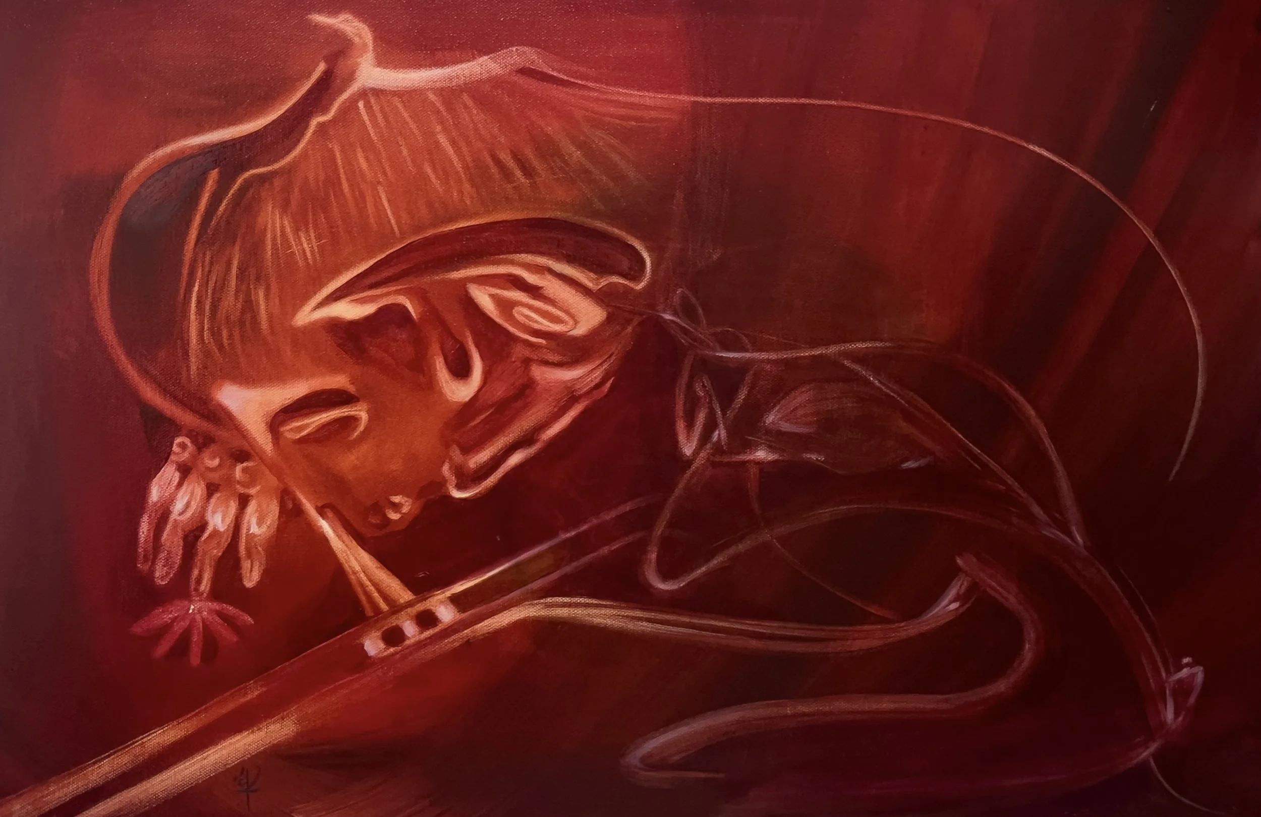 Revelación, 2025. Oil on canvas - 40 x 60 cm