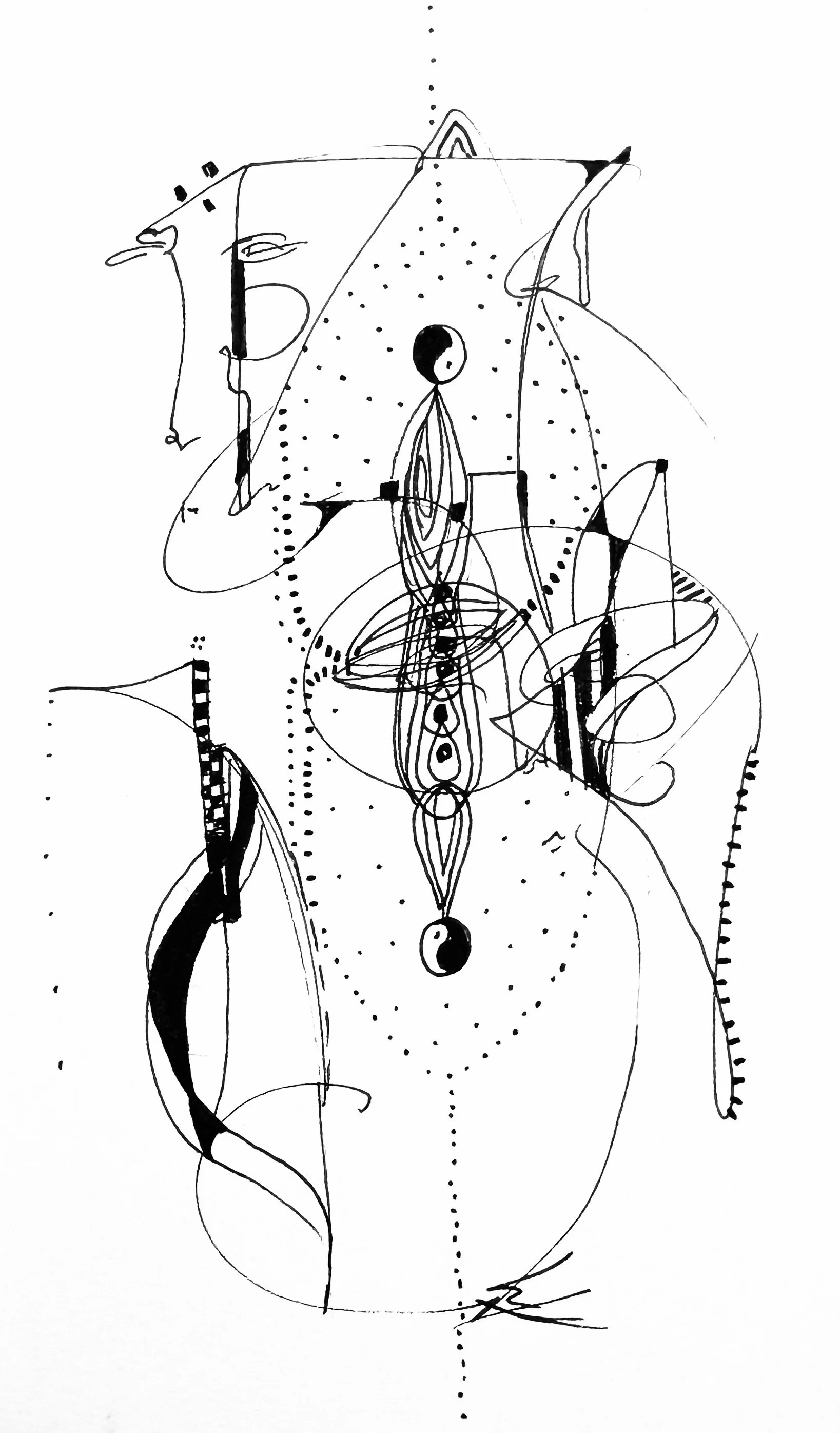 Ink on paper, 2025  - 14.5 x 9.5 cm