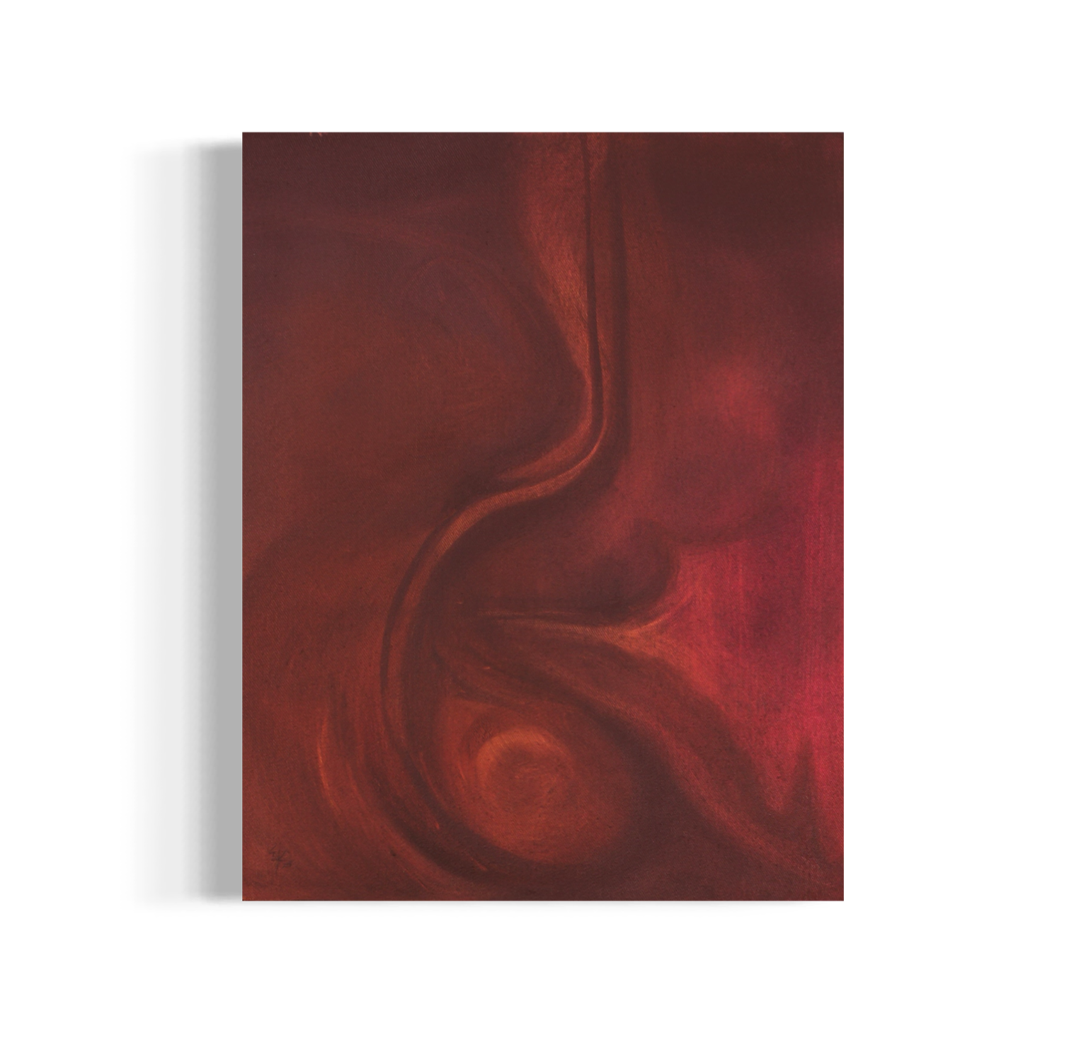 Útero creador, 2025. Oil on canvas - 45 x 35 cm