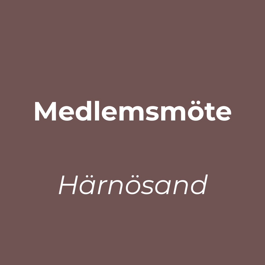 Extrainsatt medlemsmöte