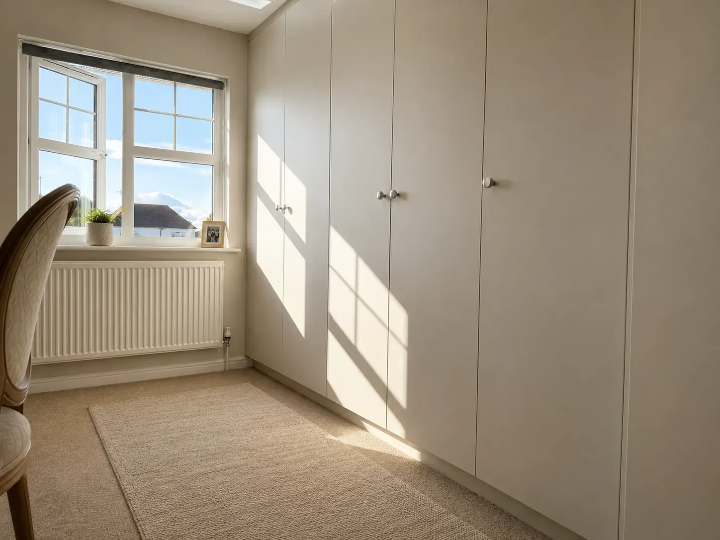 A Calm, Considered Bedroom with Made-to-Measure Storage