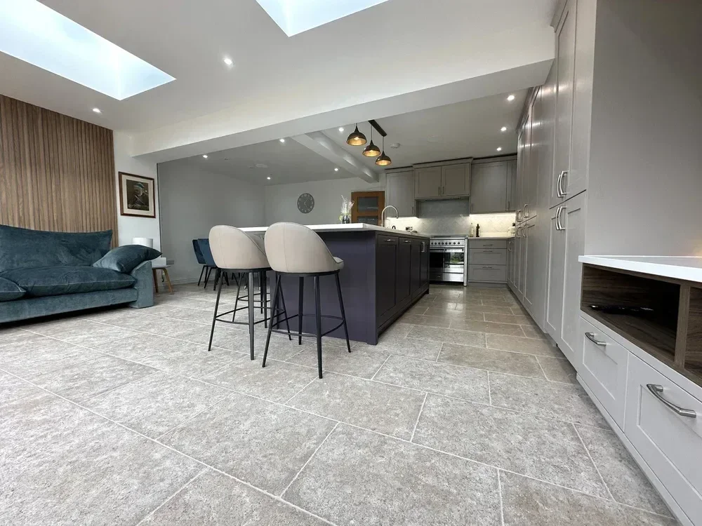 A Timeless Kitchen with a Hidden Walkthrough and Integrated Living Features
