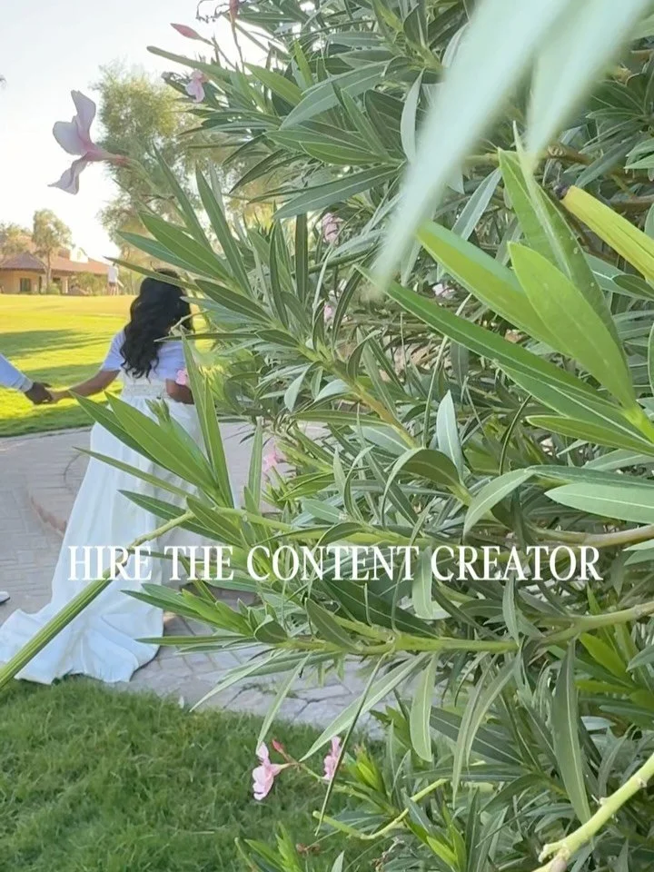 Hire the content creator.
Because your wedding deserves to be remembered exactly how it felt.
These are the clips you repost, relive, and rewatch a hundred times.
📲 Cinematic edits
📸 Behind-the-scenes emotion
💍 Real-time delivery (yes &mdash; next