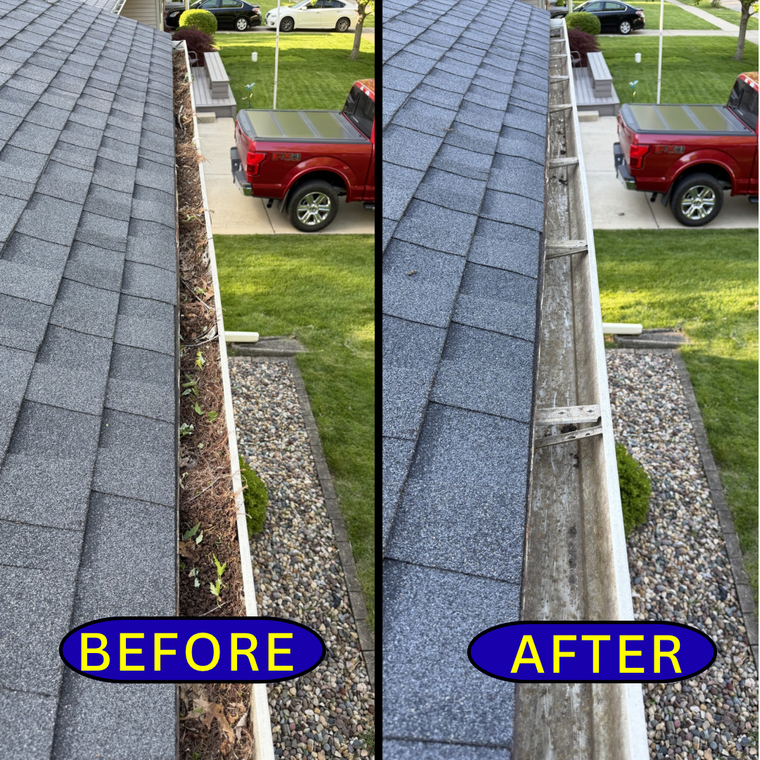 cleaning out gutters in Central Illinois