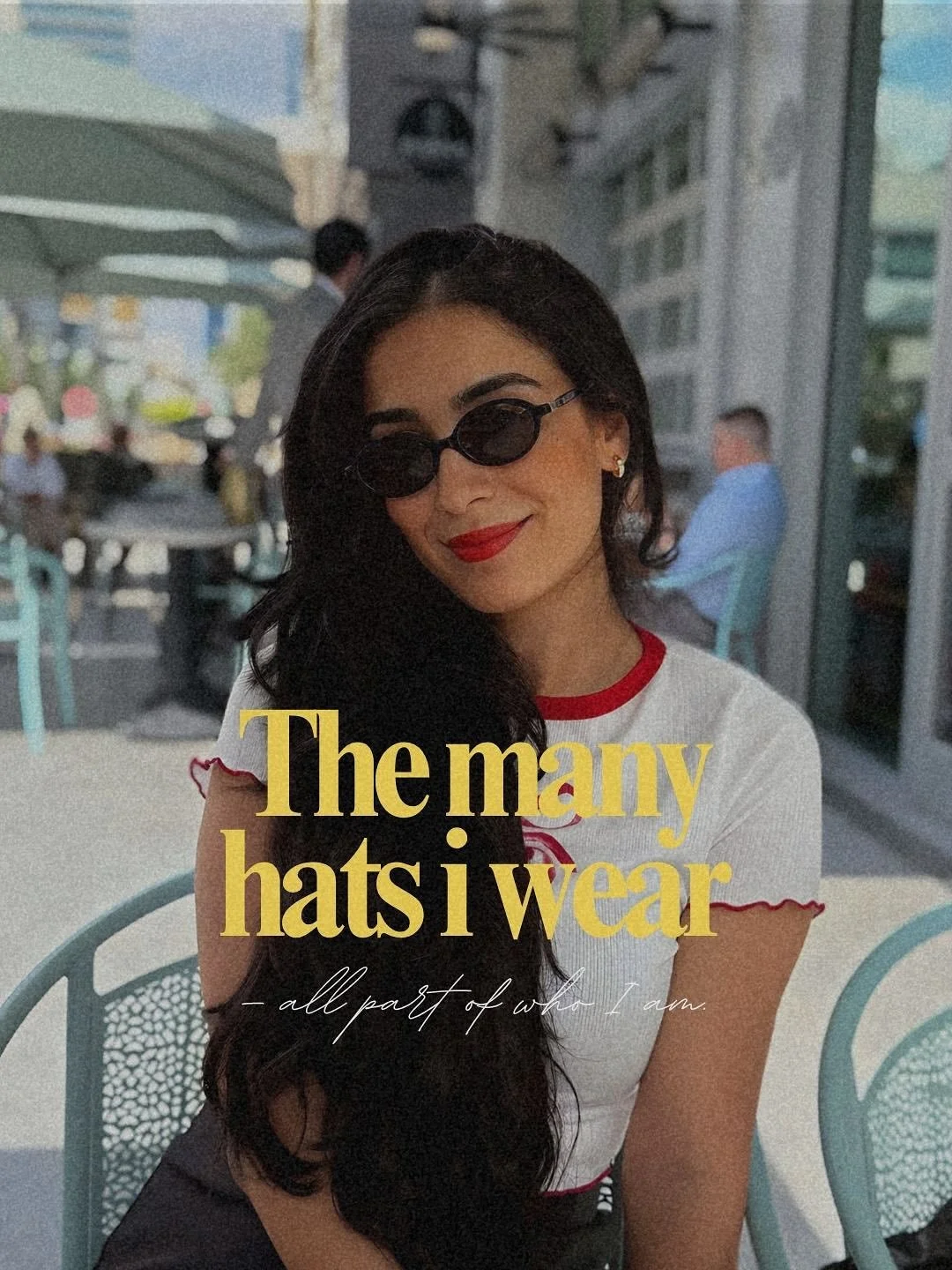 These are the hats I wear.
Together, they make who I am. 
Each role challenges me. Each one shapes me.

I&rsquo;m here to remind you : you don&rsquo;t have to fit in one box! 
You can be many things at once. And that&rsquo;s YOUR true POWER.

Which h