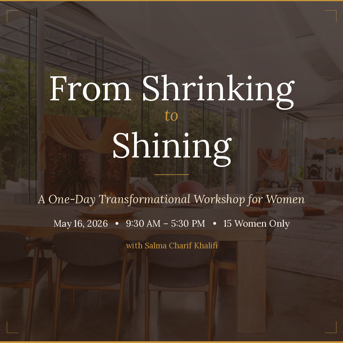 From Shrinking to Shining — Regular Ticket