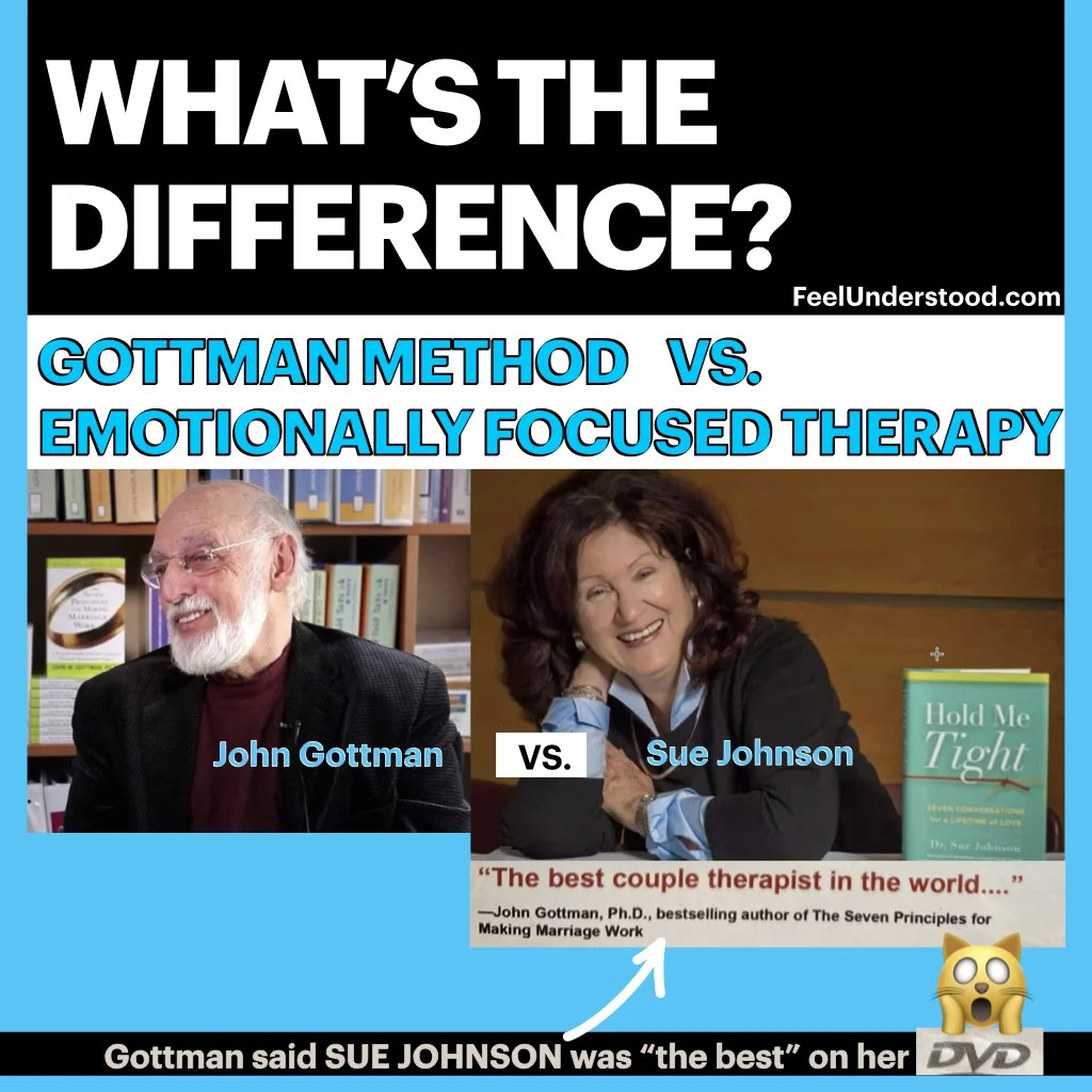 is gottman or eft better? gottman method vs emotionally focused couples therapy